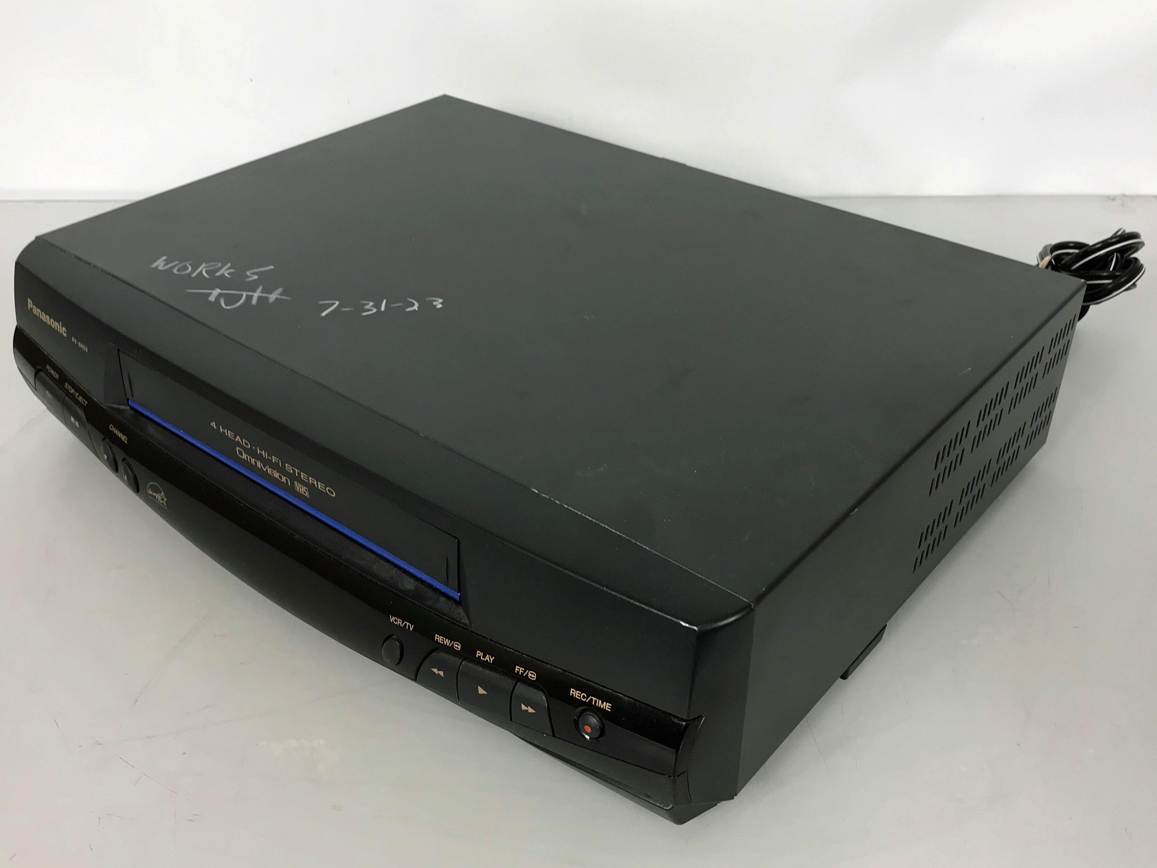 Panasonic PV-8453 4-Head VHS/VCR Video Cassette Recorder