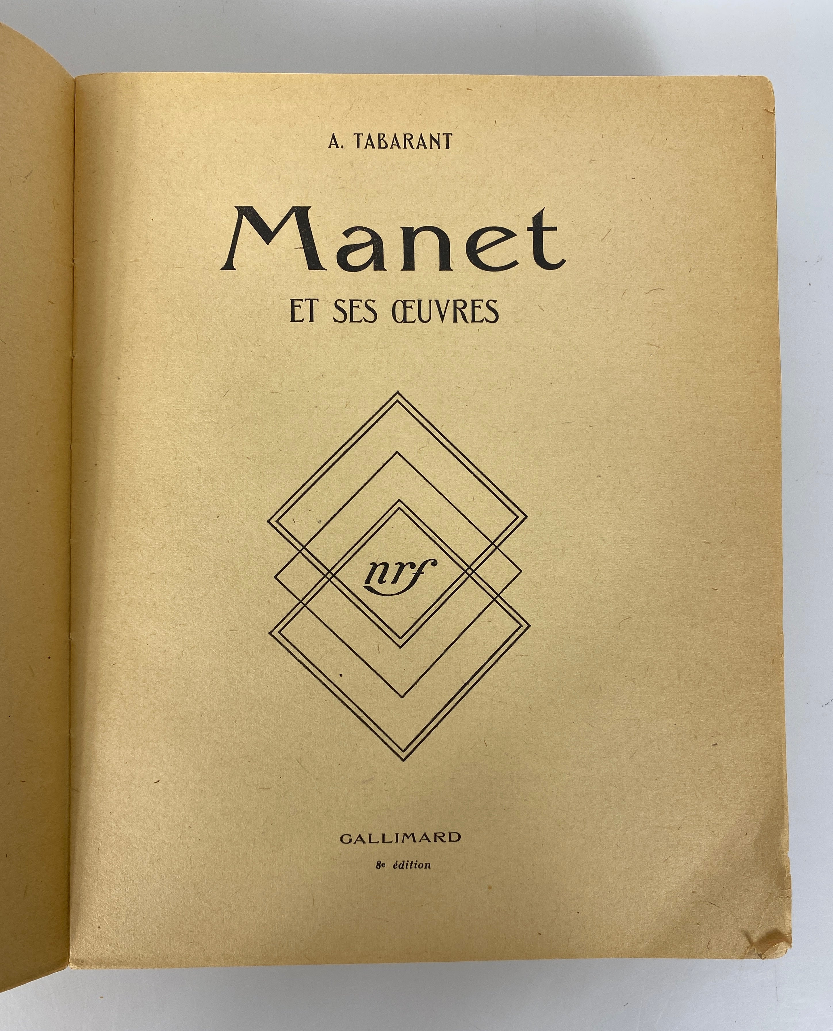 2 Volumes: Manet et Ses Oeuvres (1947)/Manet and Spain (1969) Vintage SC