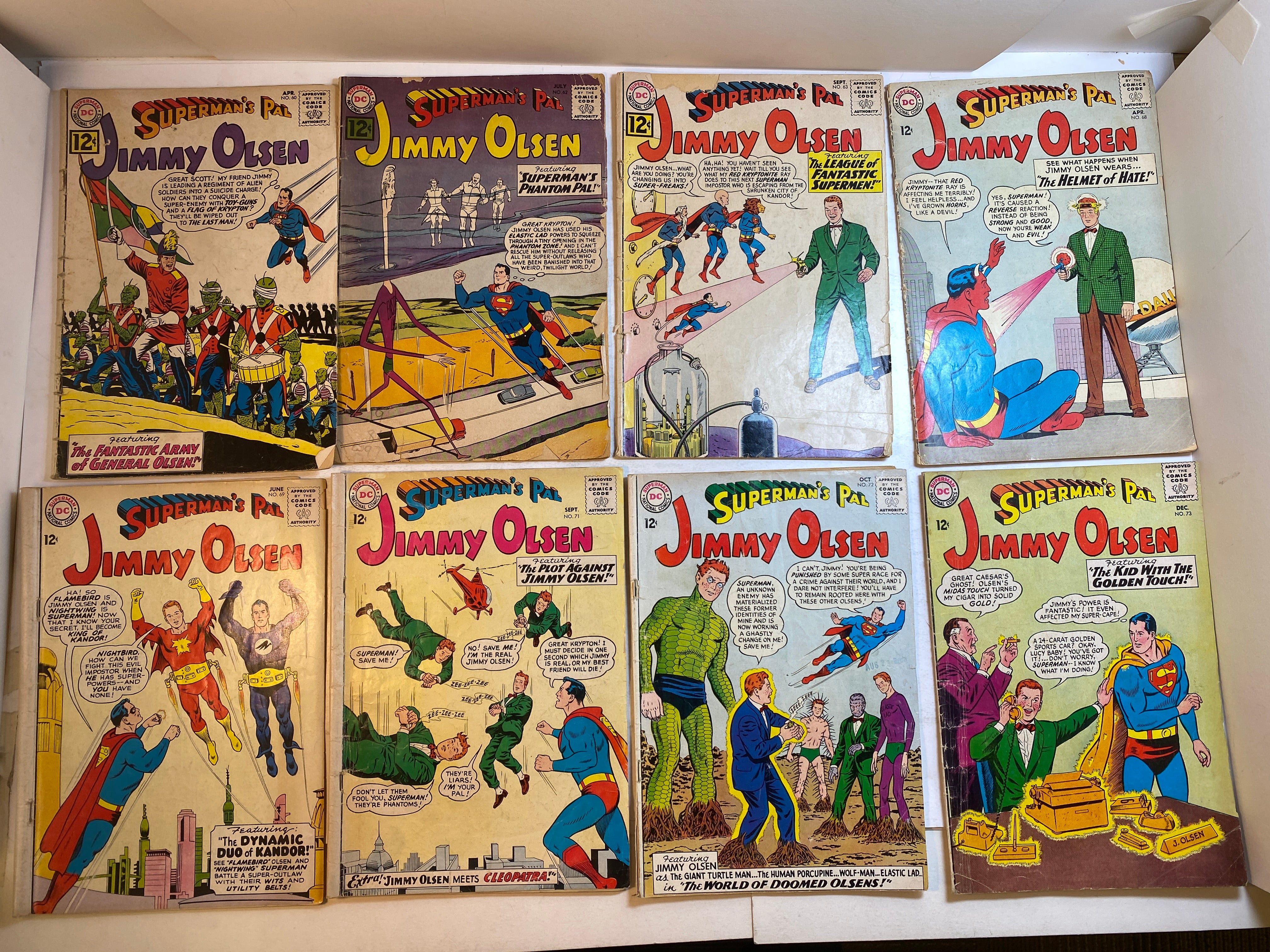 Lot of 8 Superman's Pal Jimmy Olsen DC Comics 1962-1963
