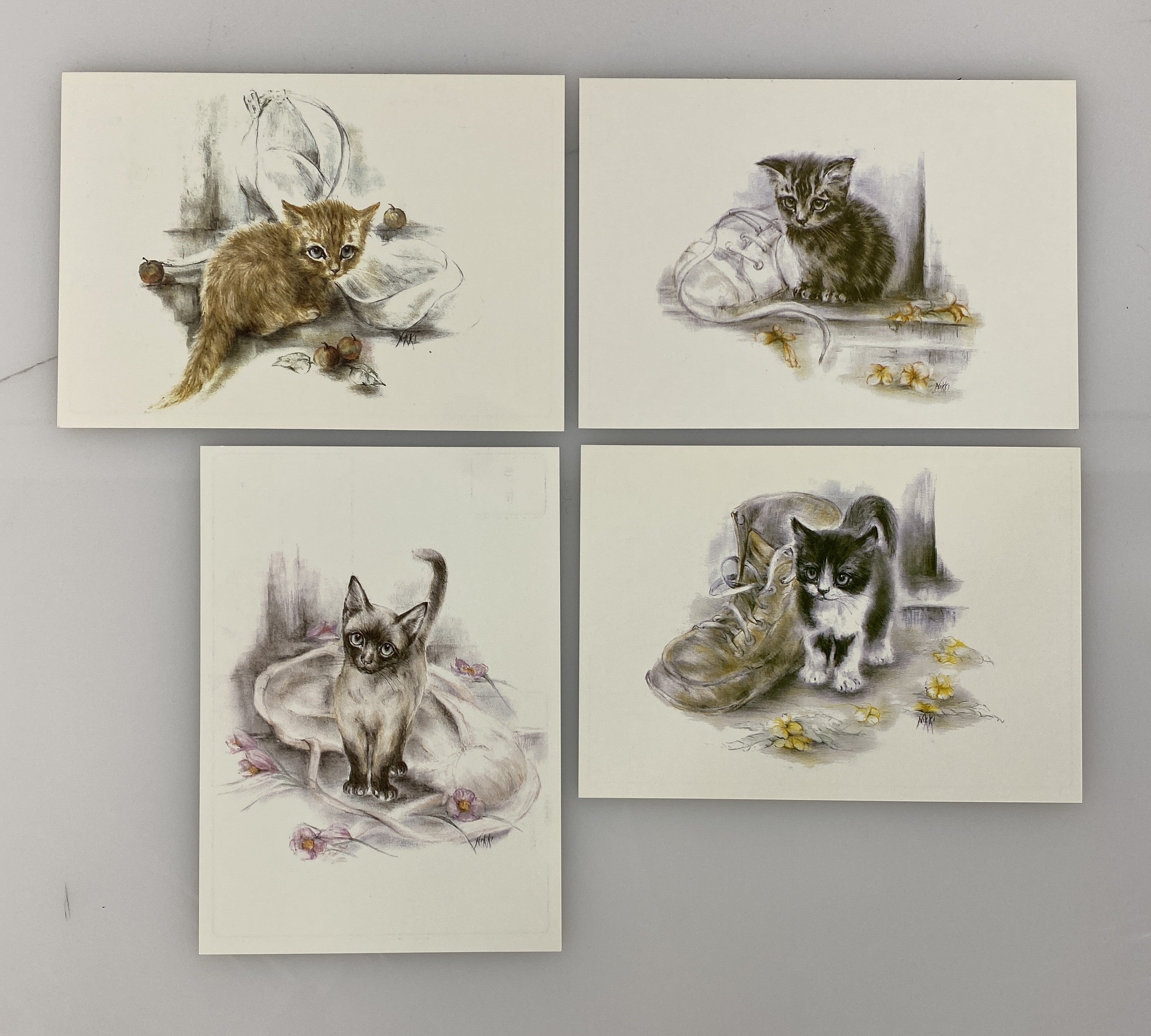 Nikki a Rosenstiel Cat Postcards