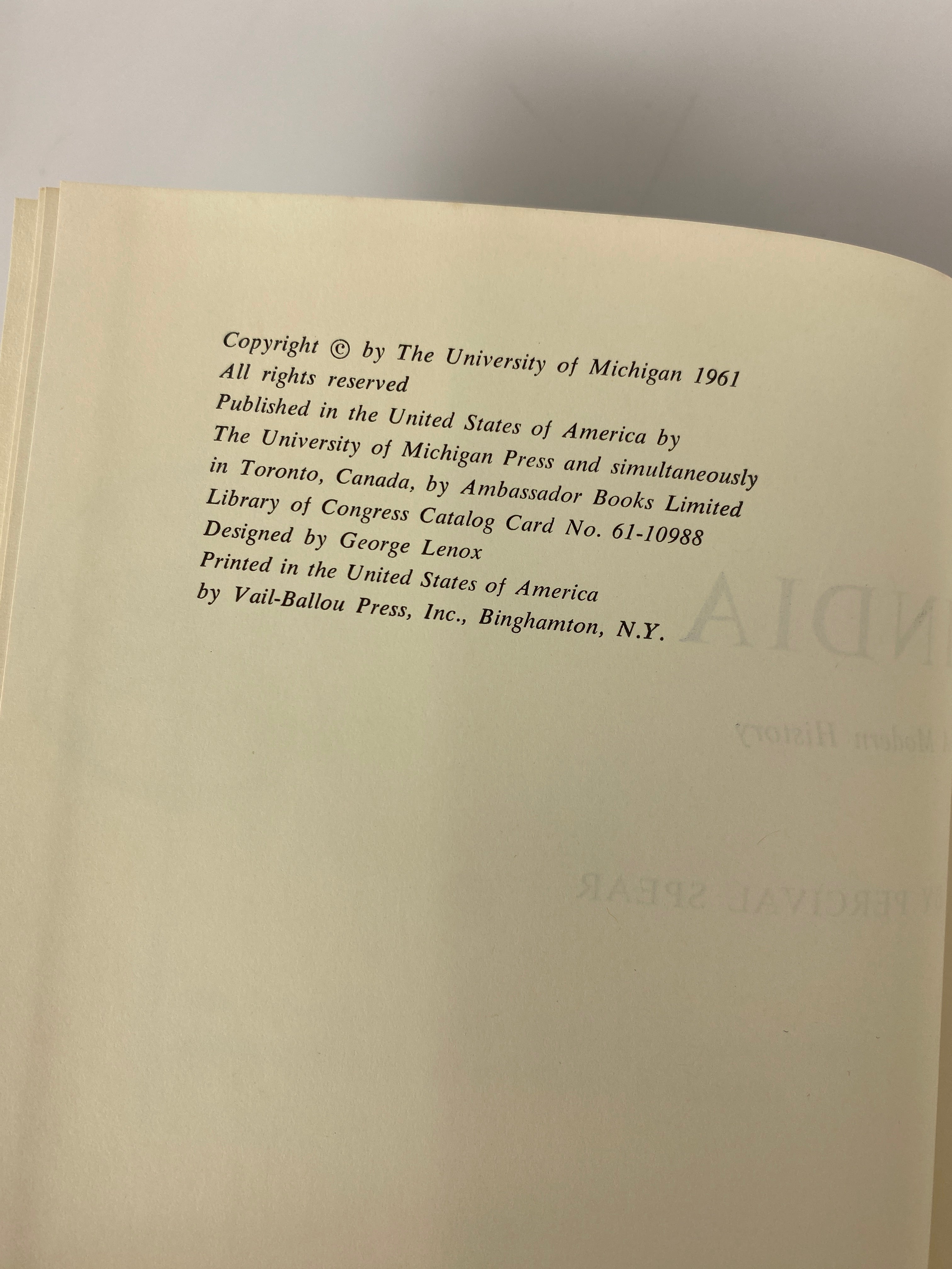 4 Vols: U of M History of the Modern World Italy/Russia/India/Great Britain HC