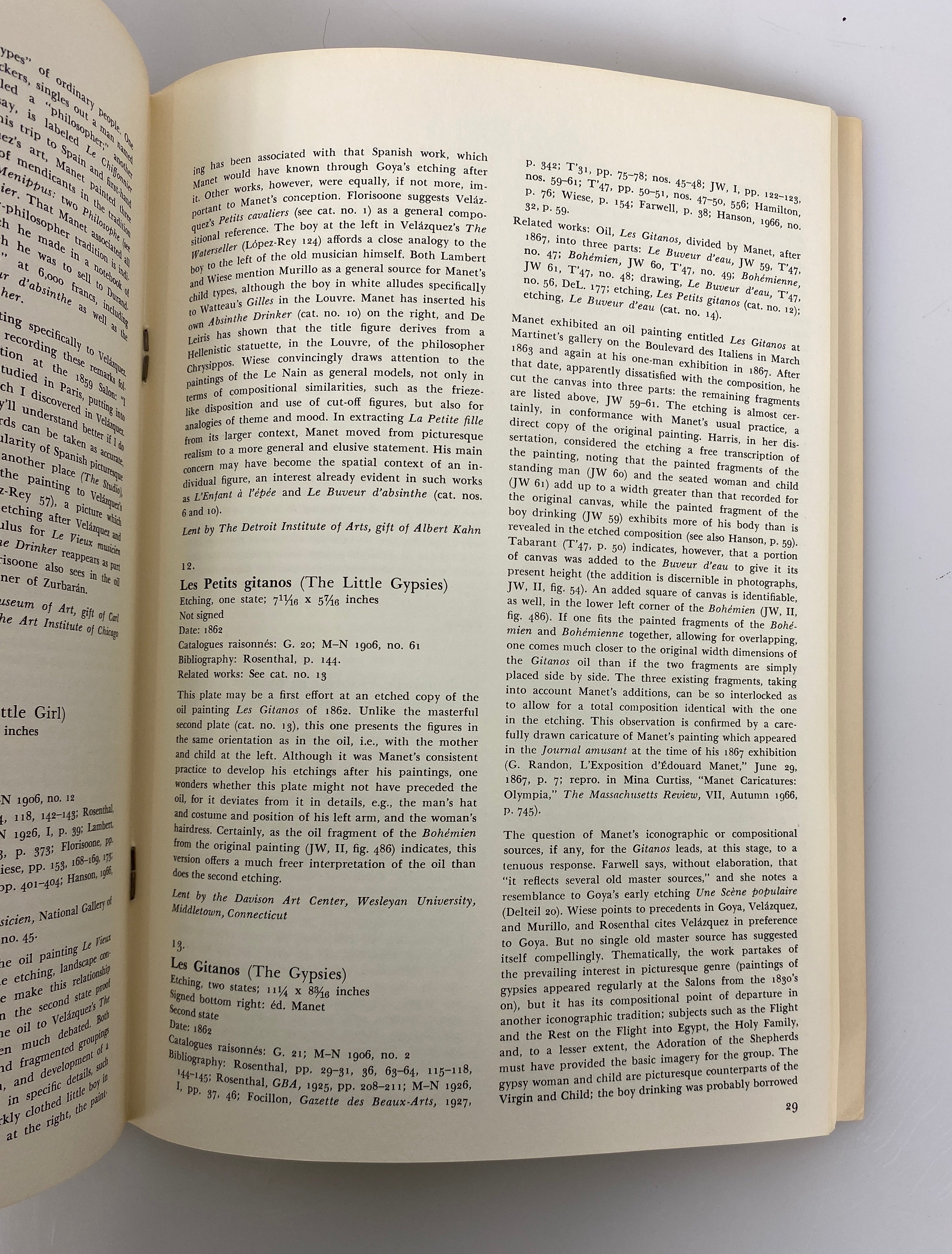 2 Volumes: Manet et Ses Oeuvres (1947)/Manet and Spain (1969) Vintage SC