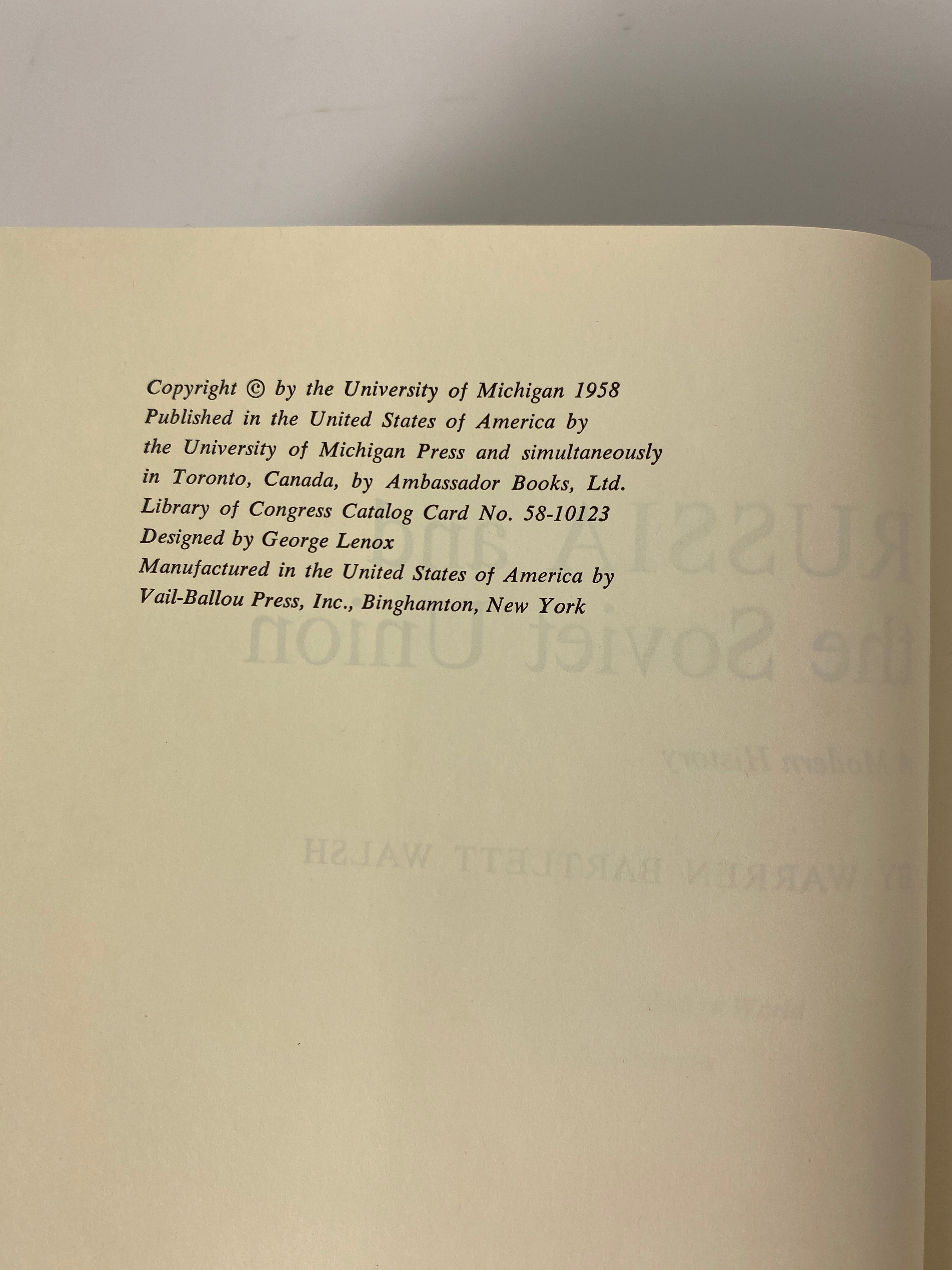 4 Vols: U of M History of the Modern World Italy/Russia/India/Great Britain HC