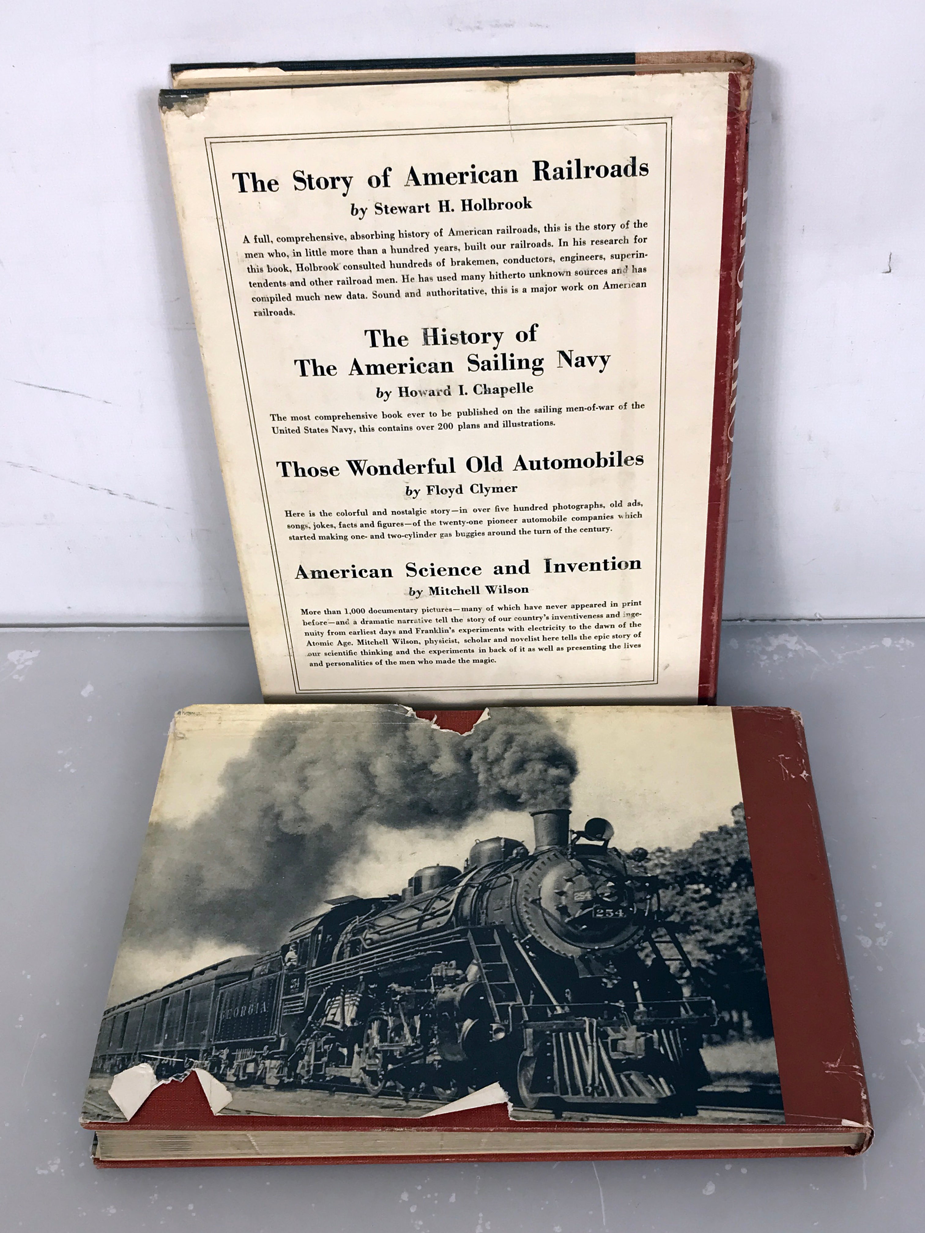 Lot of 2 Lucius Beebe Railroad Books: Highliners A Railroad Album (1940) and High Iron A Book of Trains (1938) HC DJ