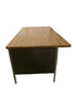 Metal Executive Desk With Wooden Table Top