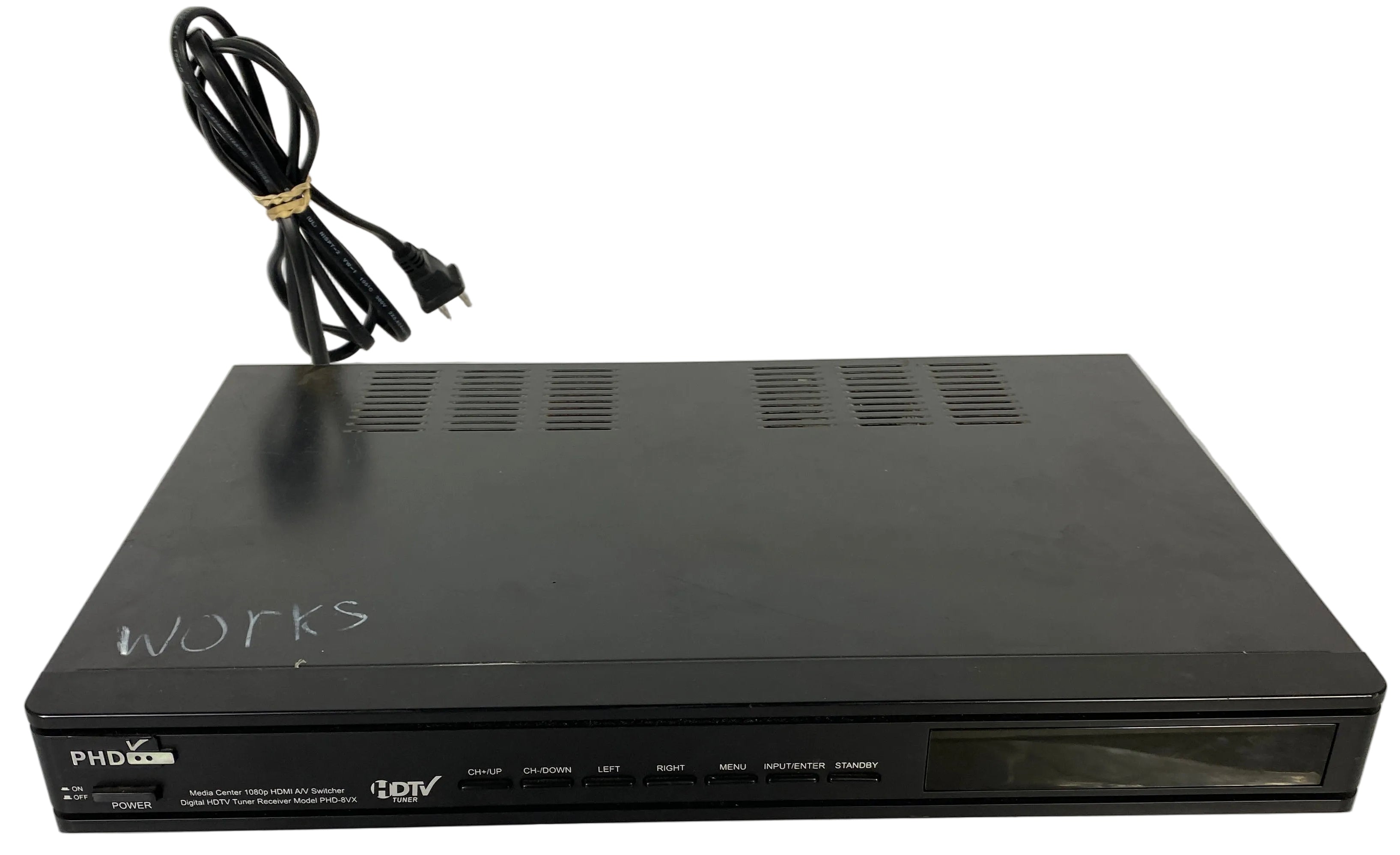 PHD PHD-8VX Media Center 1080p HDMI A/V Digital HDTV Tuner Receiver