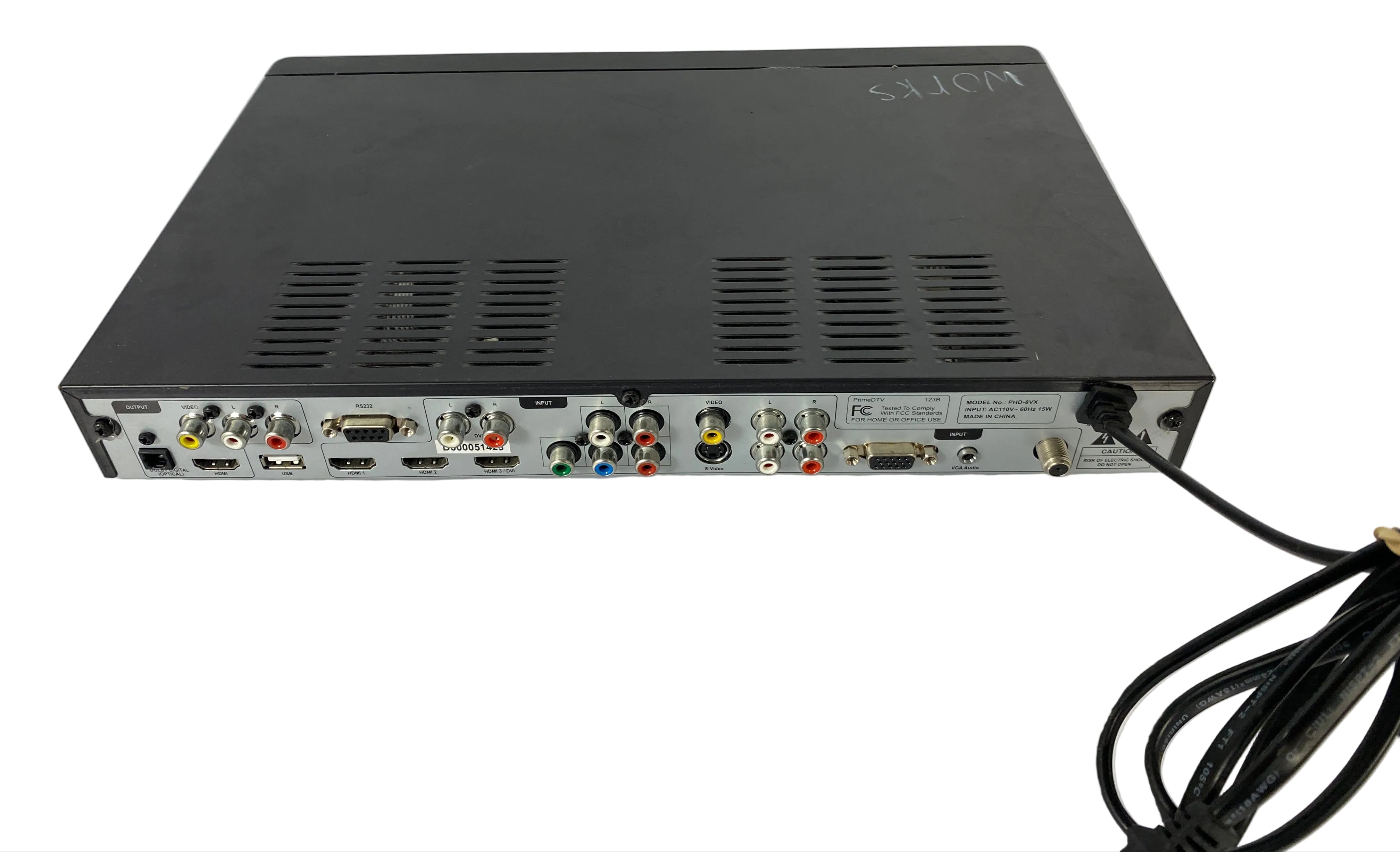 PHD PHD-8VX Media Center 1080p HDMI A/V Digital HDTV Tuner Receiver