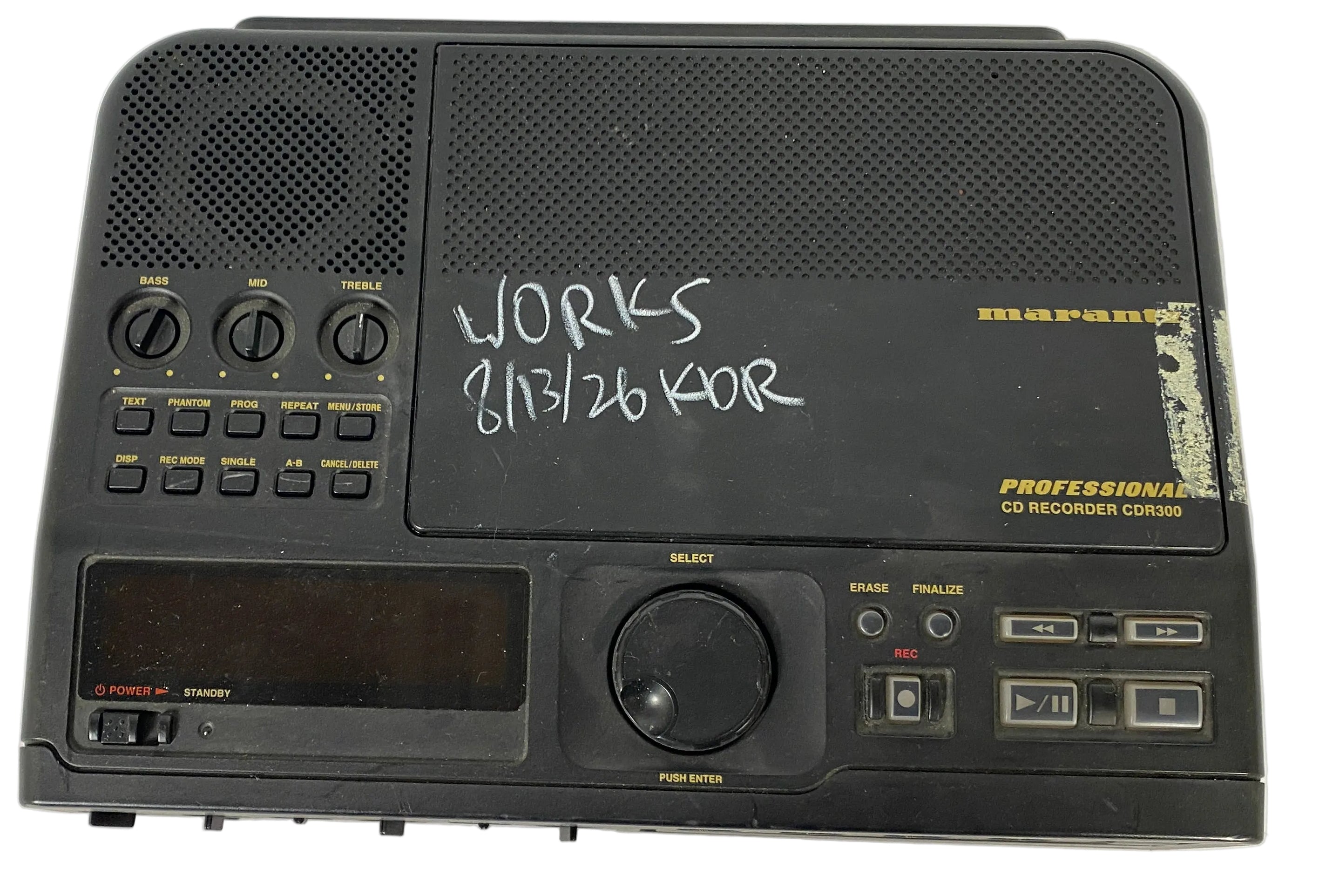 Marantz CDR300/U1B CD Recorder W/ Remote