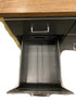 Metal Desk With Wooden Table Top
