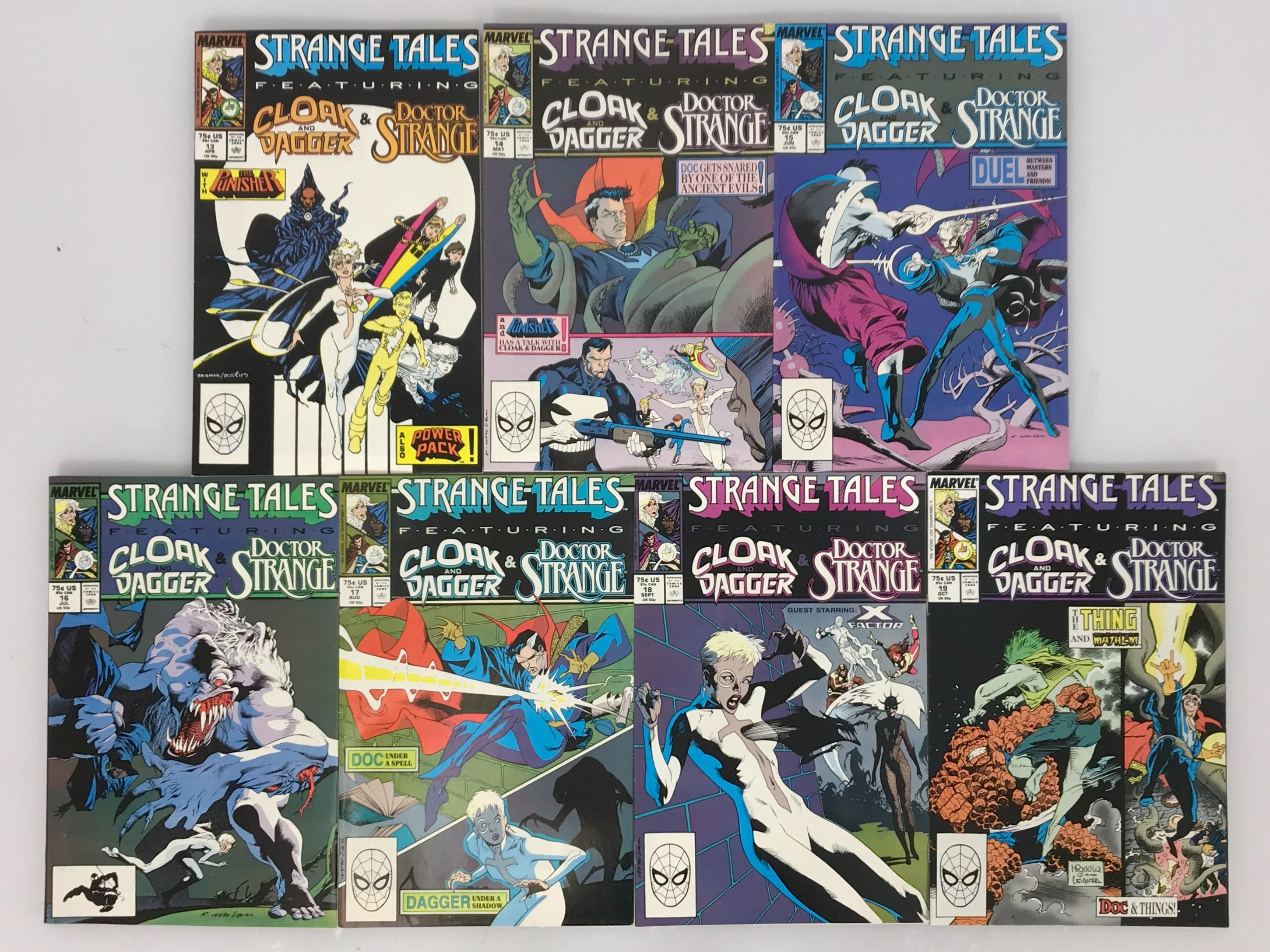 Strange Tales 1, 3, 4-5, 7-19 1987-1988