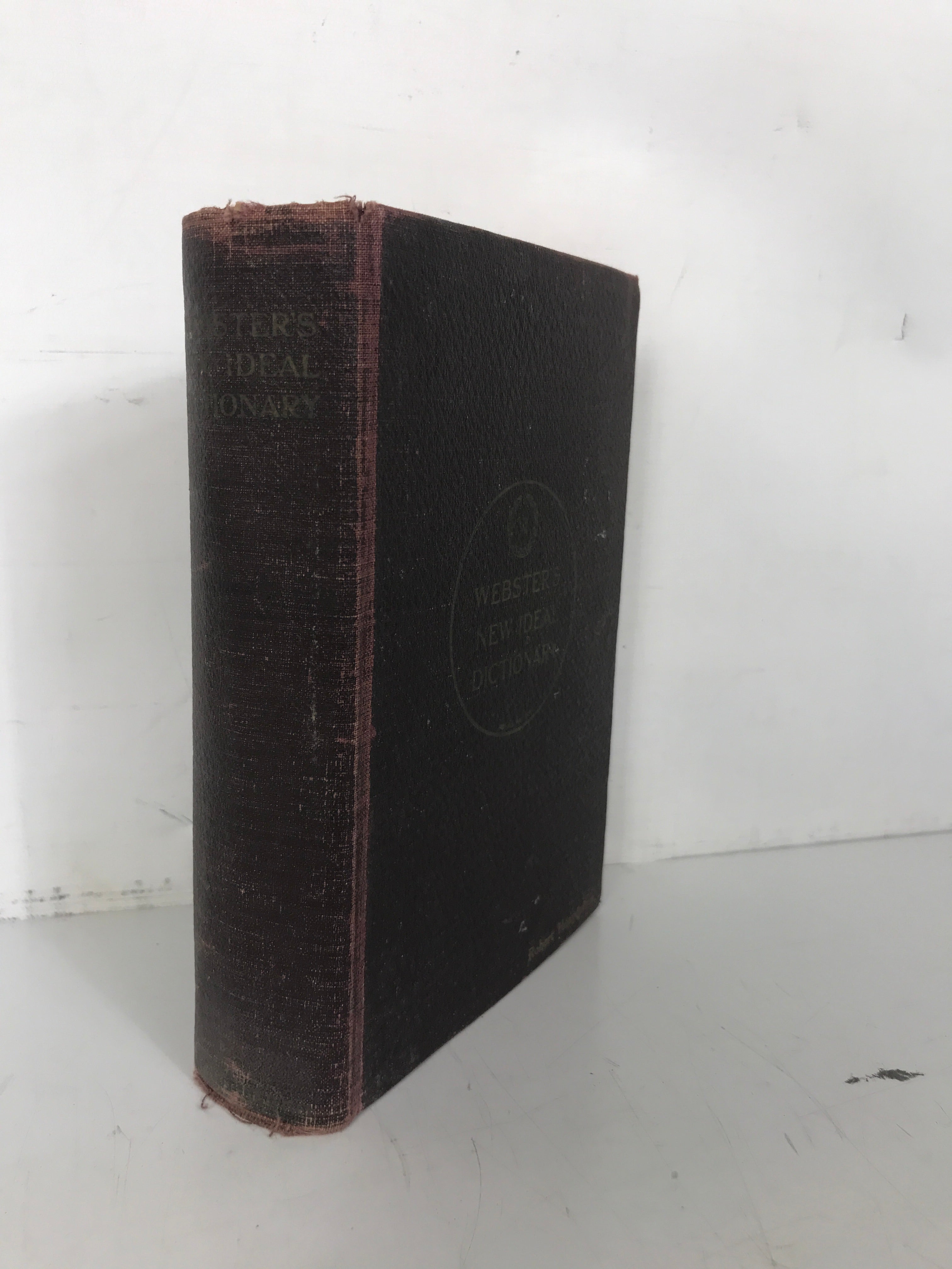 Webster's New Ideal Dictionary 1929 Embossed HS Award HC