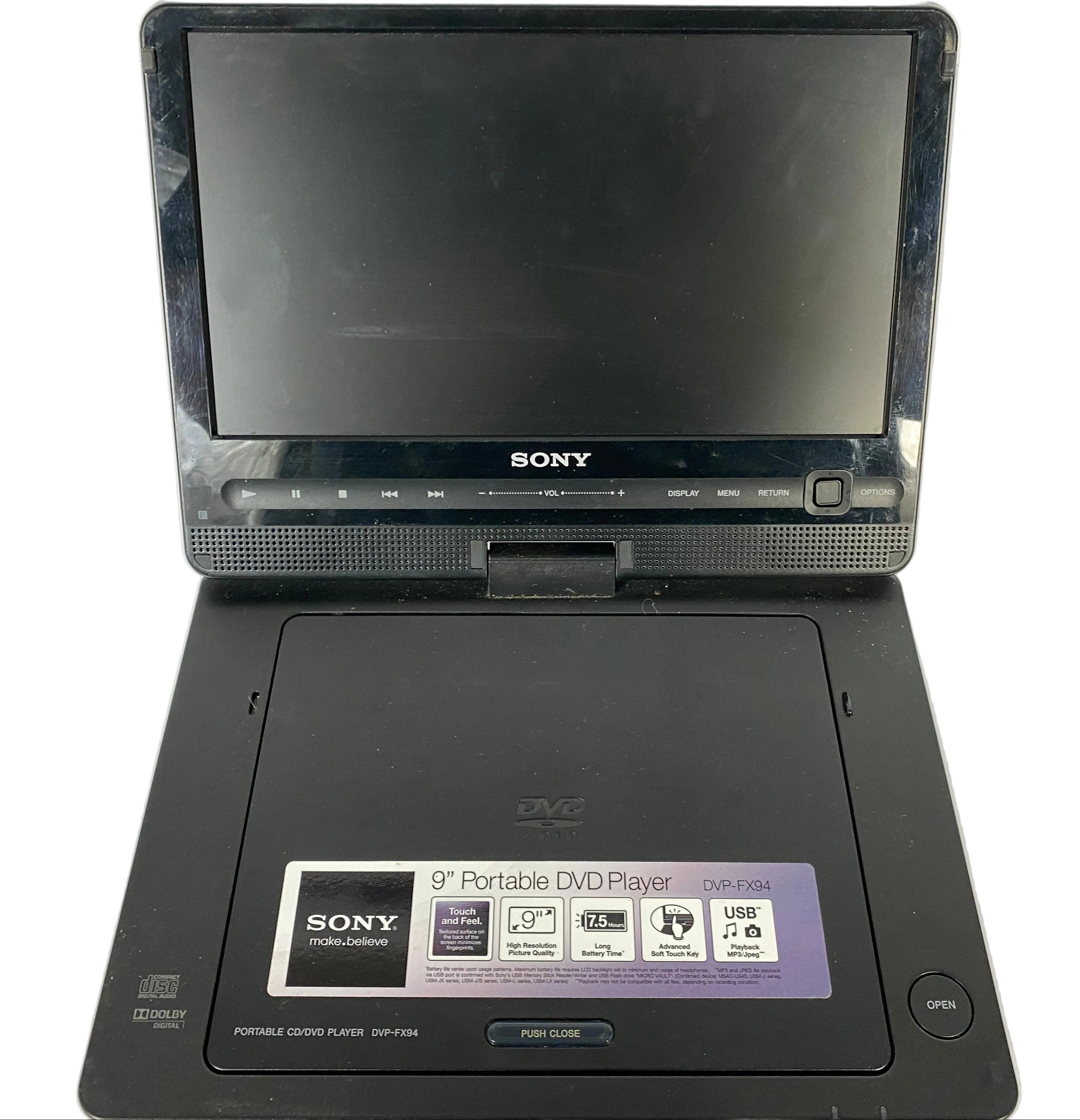 Sony DVP-FX94 Portable 9" Widescreen DVD And CD Player