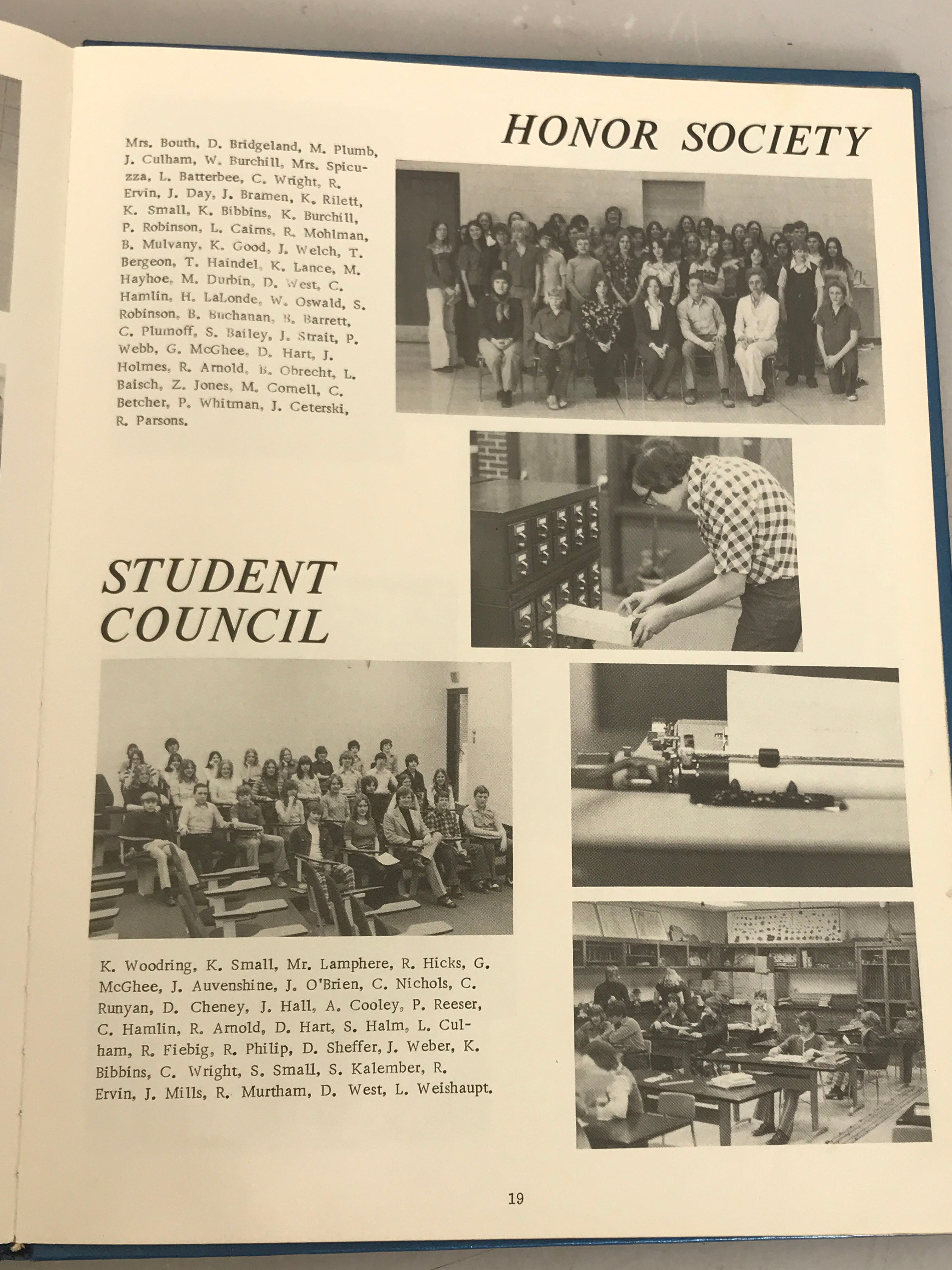 1975 Mason Junior High School Yearbook Mason Michigan HC