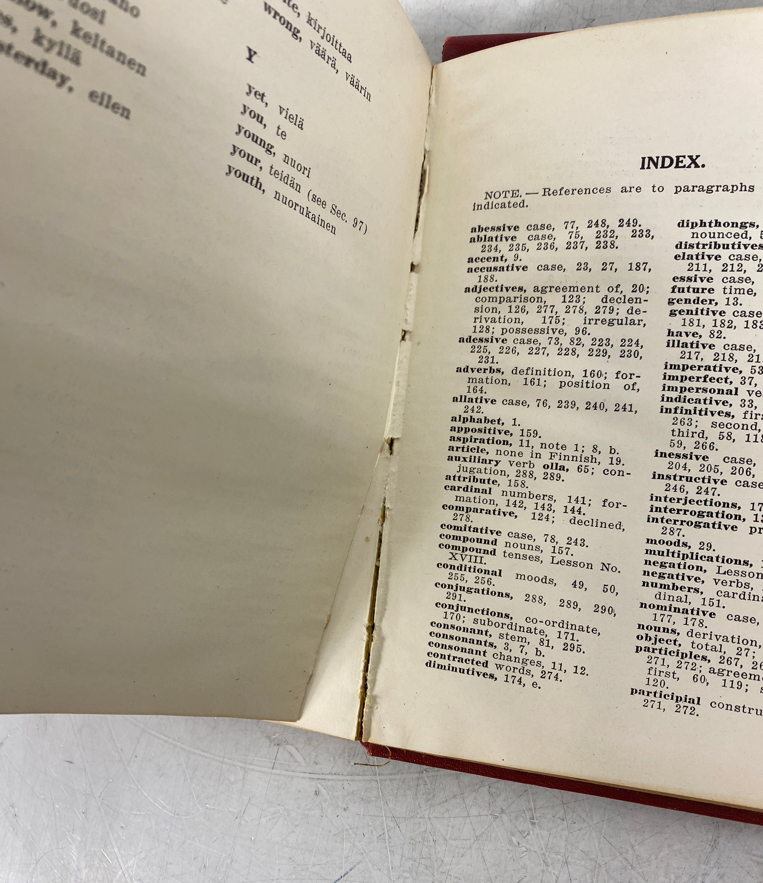 A Finnish Grammar by Clemens Niemi 1938 Second Edition Vintage HC