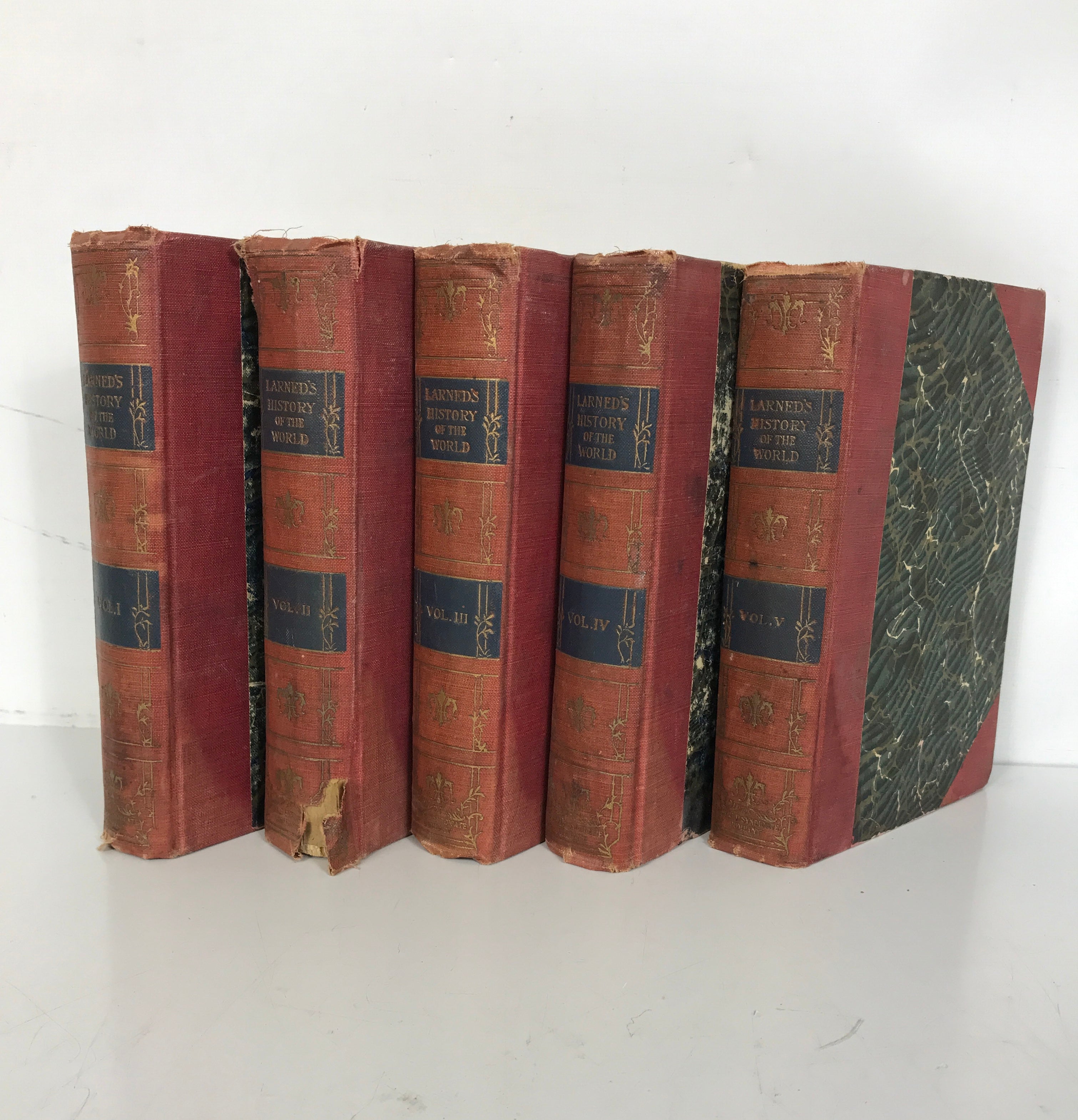 5 Vol Set: Larned's History of the World 1915 HC