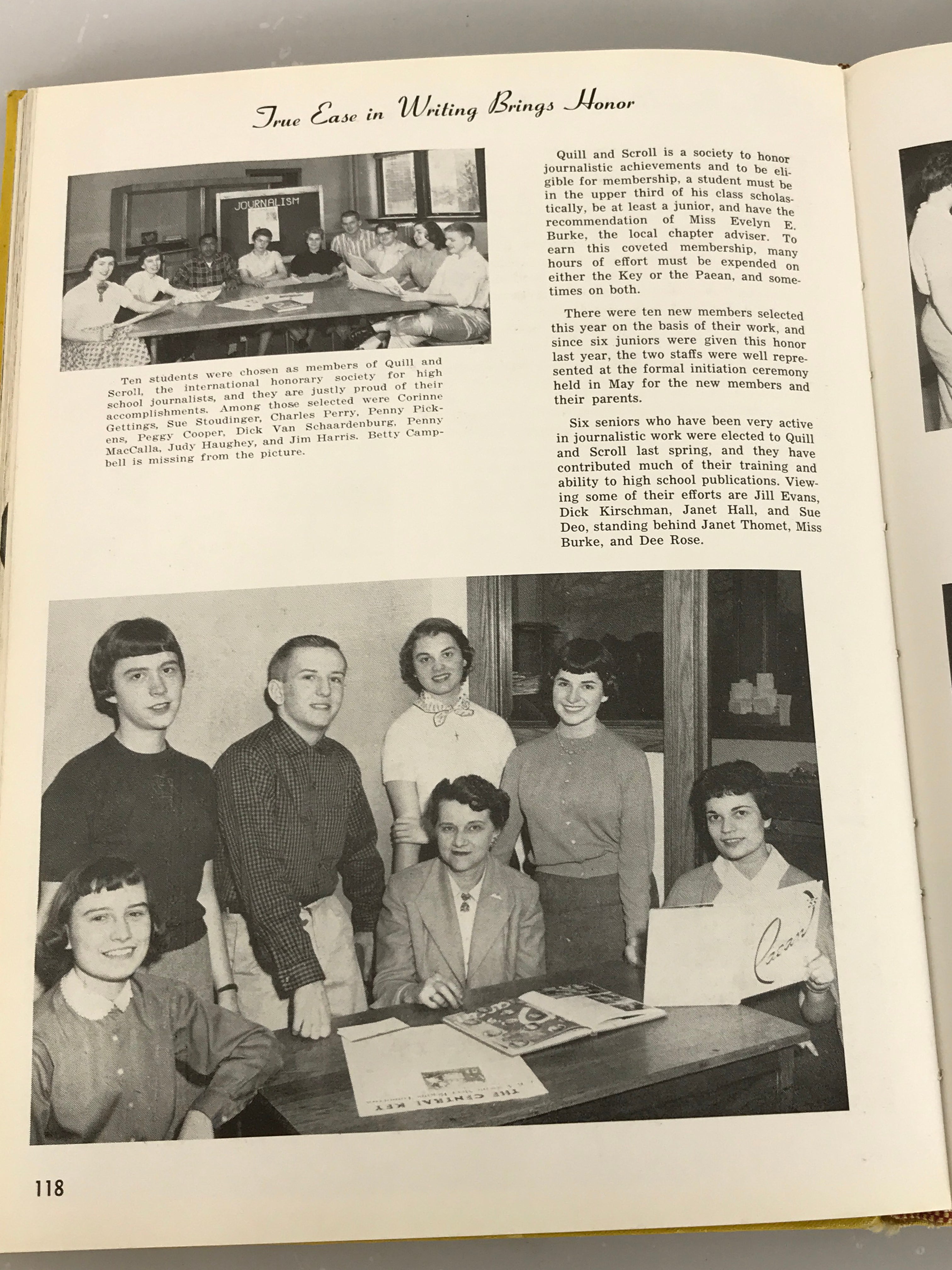 1957 Battle Creek High School Yearbook Battle Creek Michigan HC