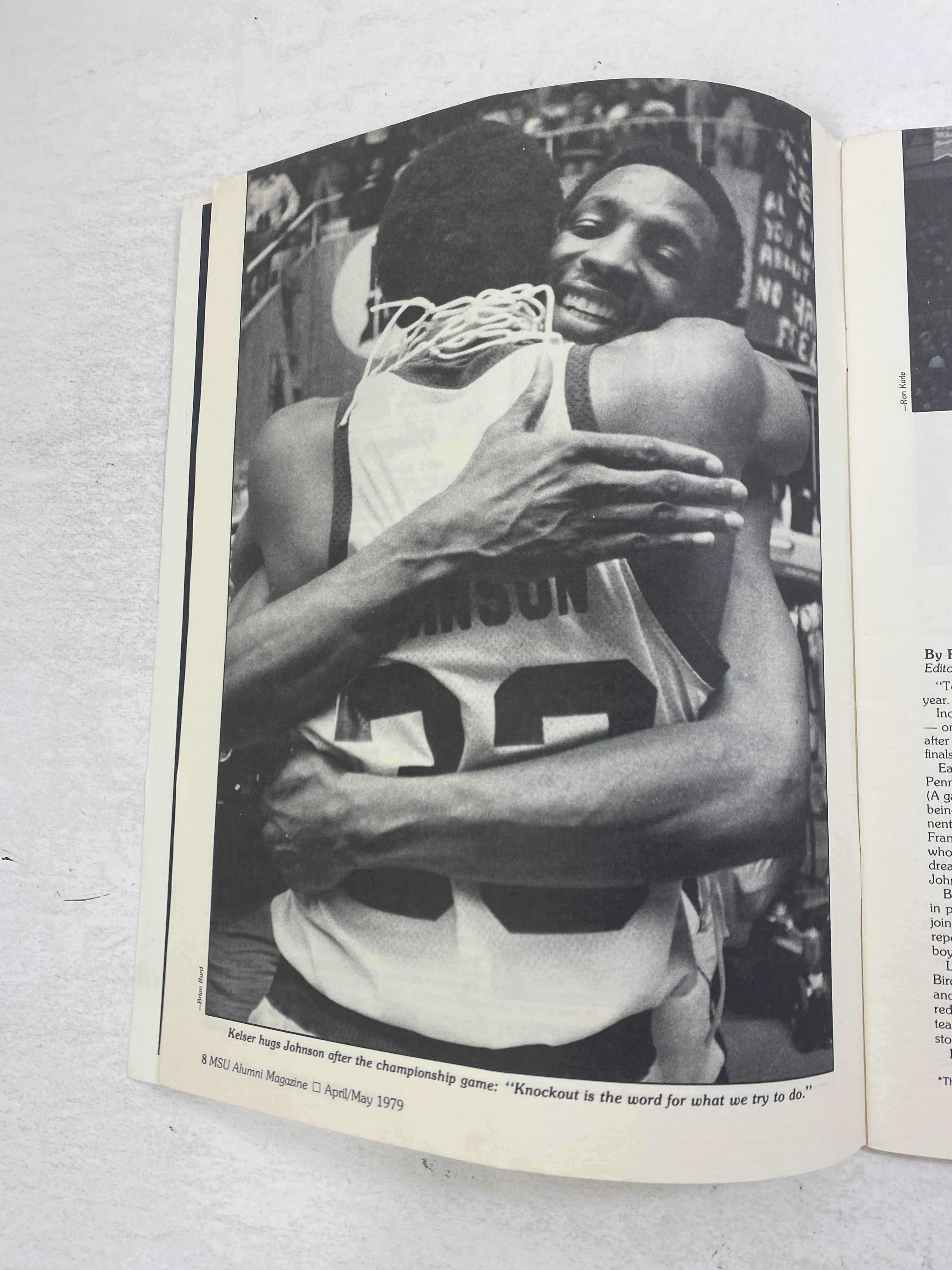MSU Alumni Magazine Magic Johnson NCAA Champs 1979