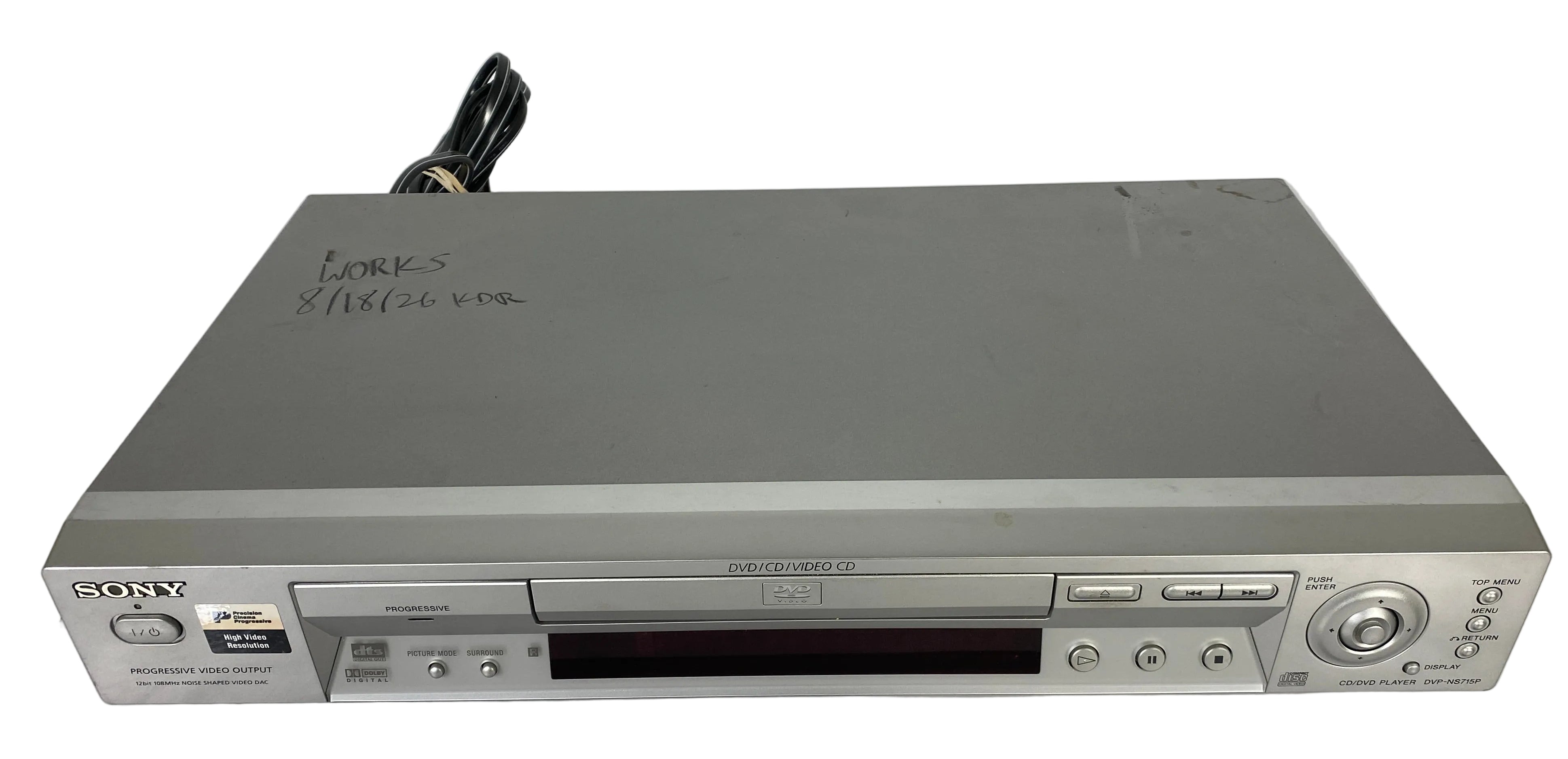 Sony DVP-NS715P CD/DVD Player