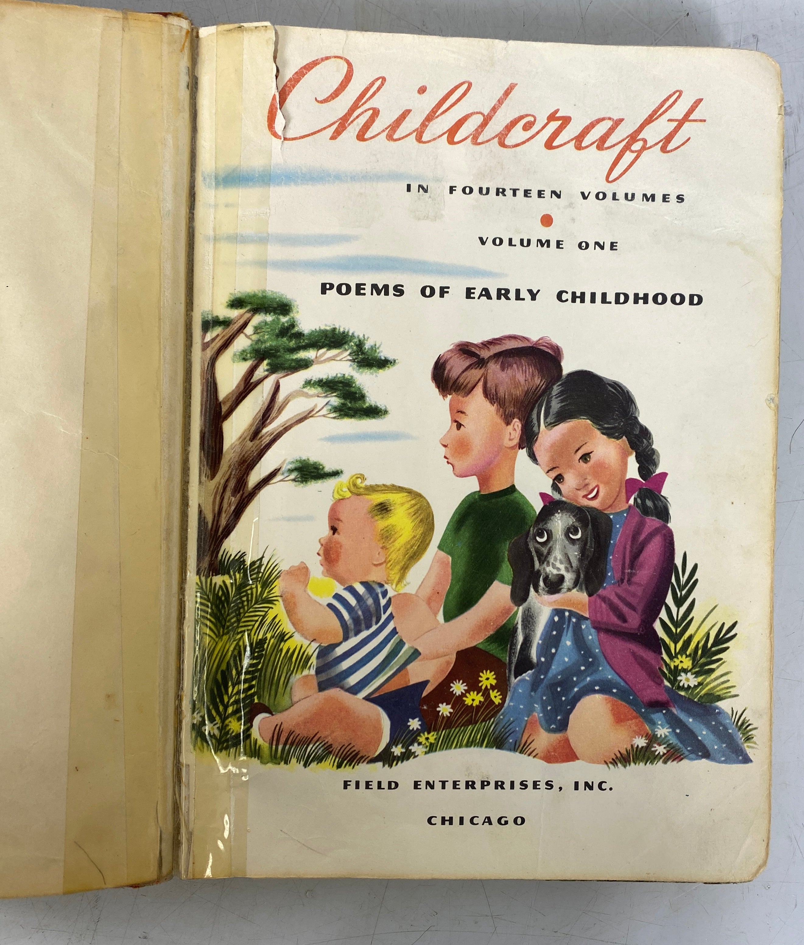 11 Vols: Childcraft in Fourteen Volumes (1-8, 10-12) 1949 Vintage HC