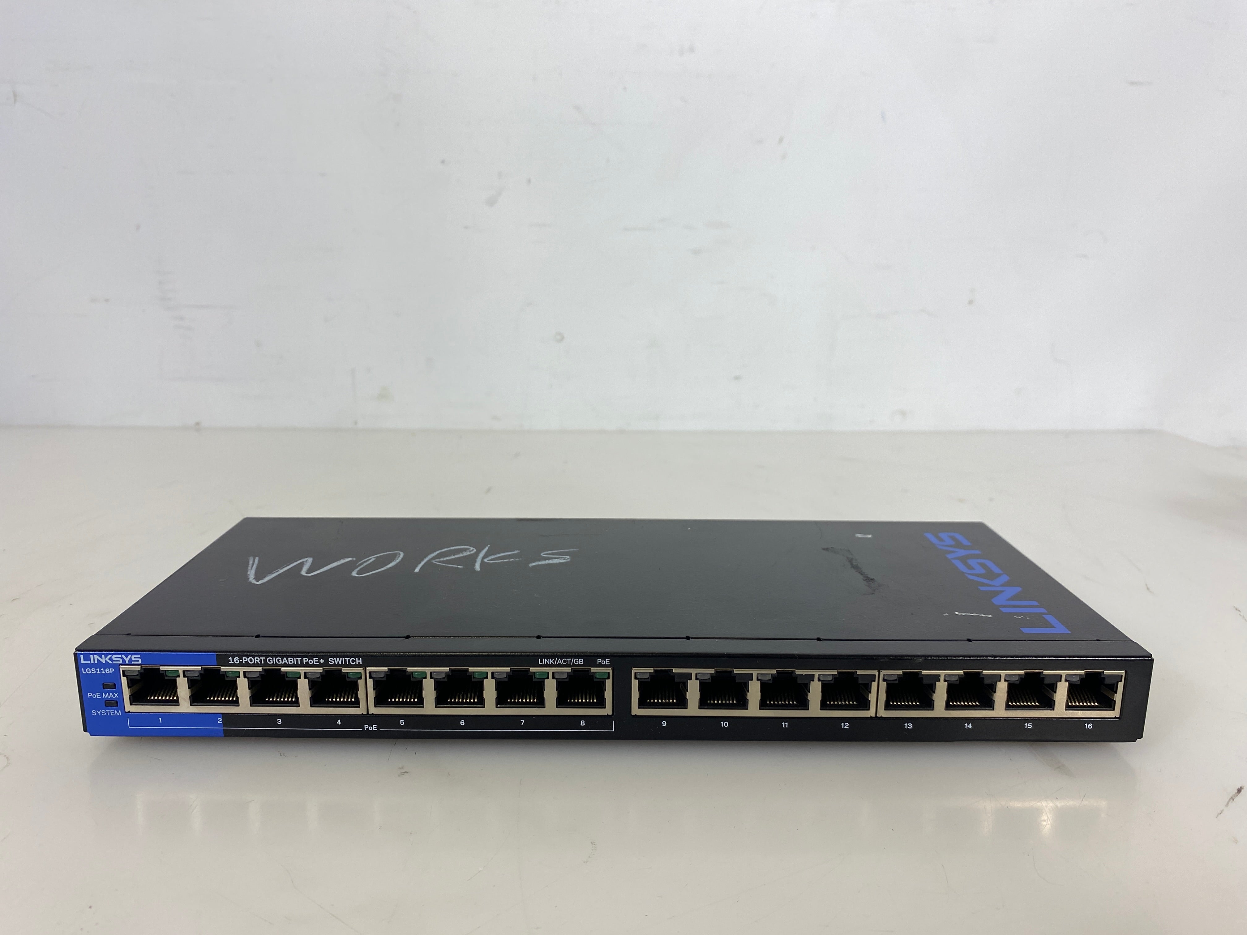 Linksys LGS116P 16 Port Gigabit Unmanaged Network Switch w/ Power Supply