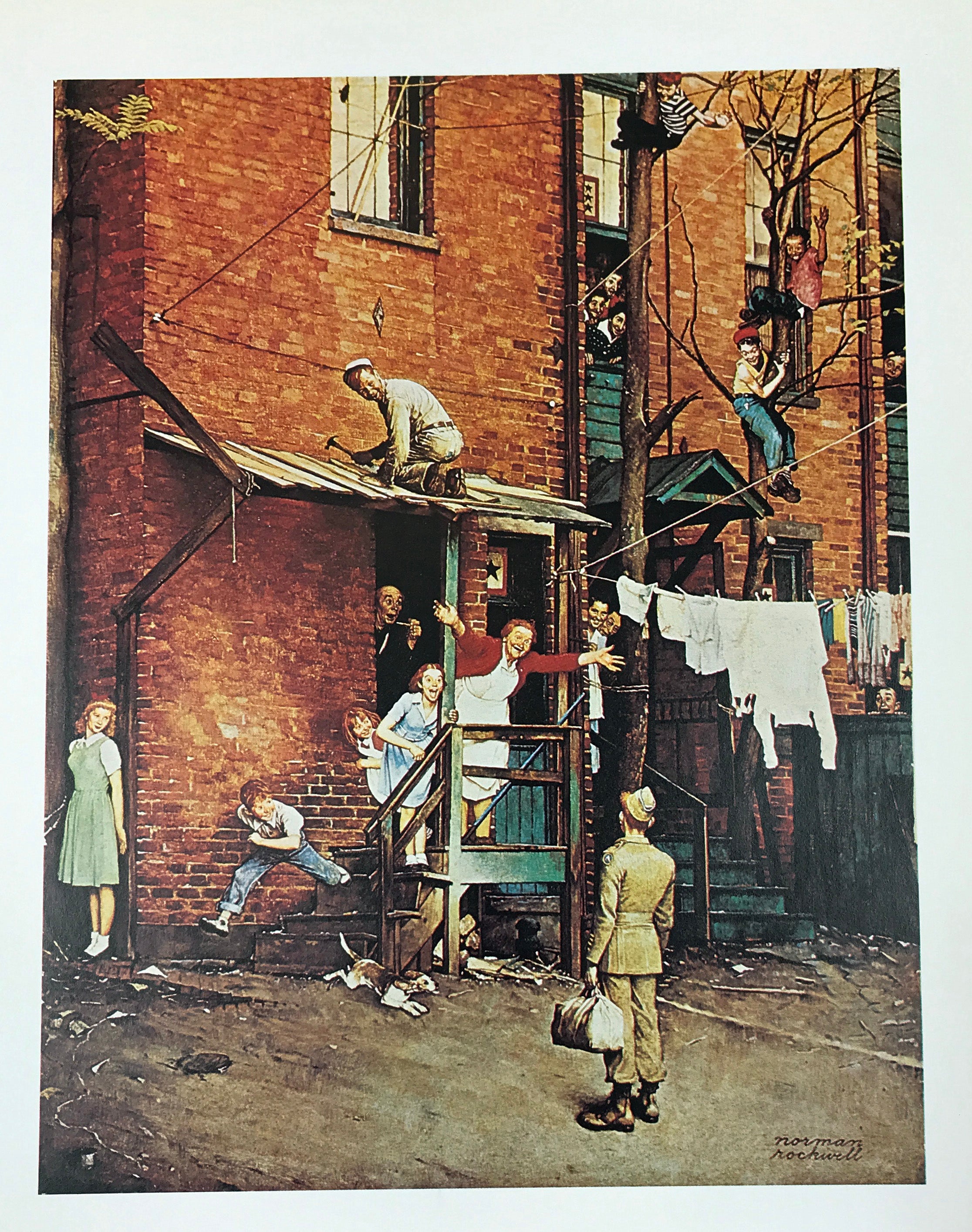 Set of 12 Assorted Norman Rockwell Prints (E)