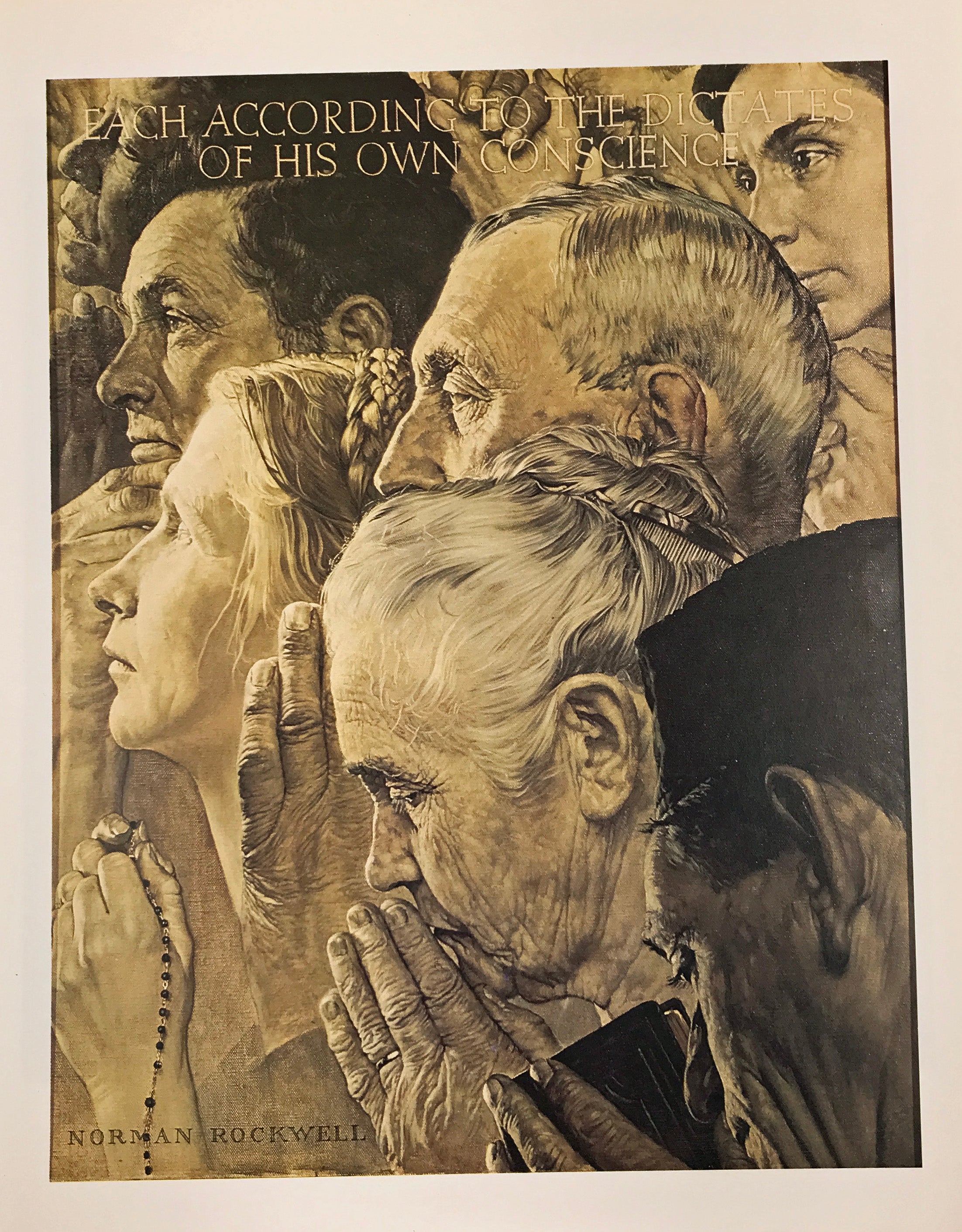 Set of 12 Assorted Norman Rockwell Prints (E)