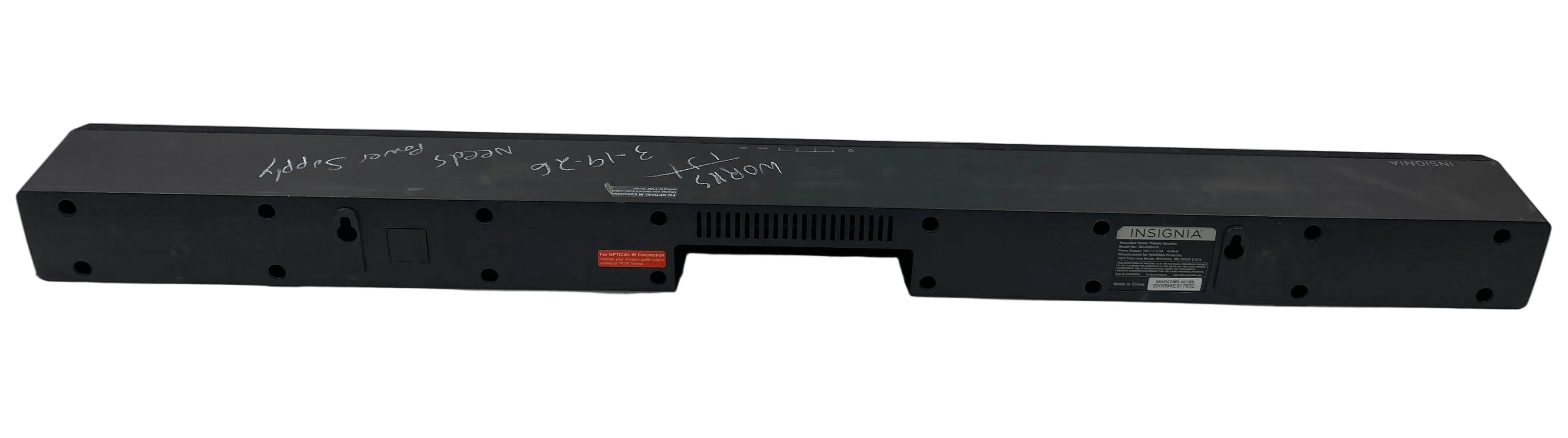 Insignia NS-HSB318 2.0-Channel Soundbar with Digital Amplifier