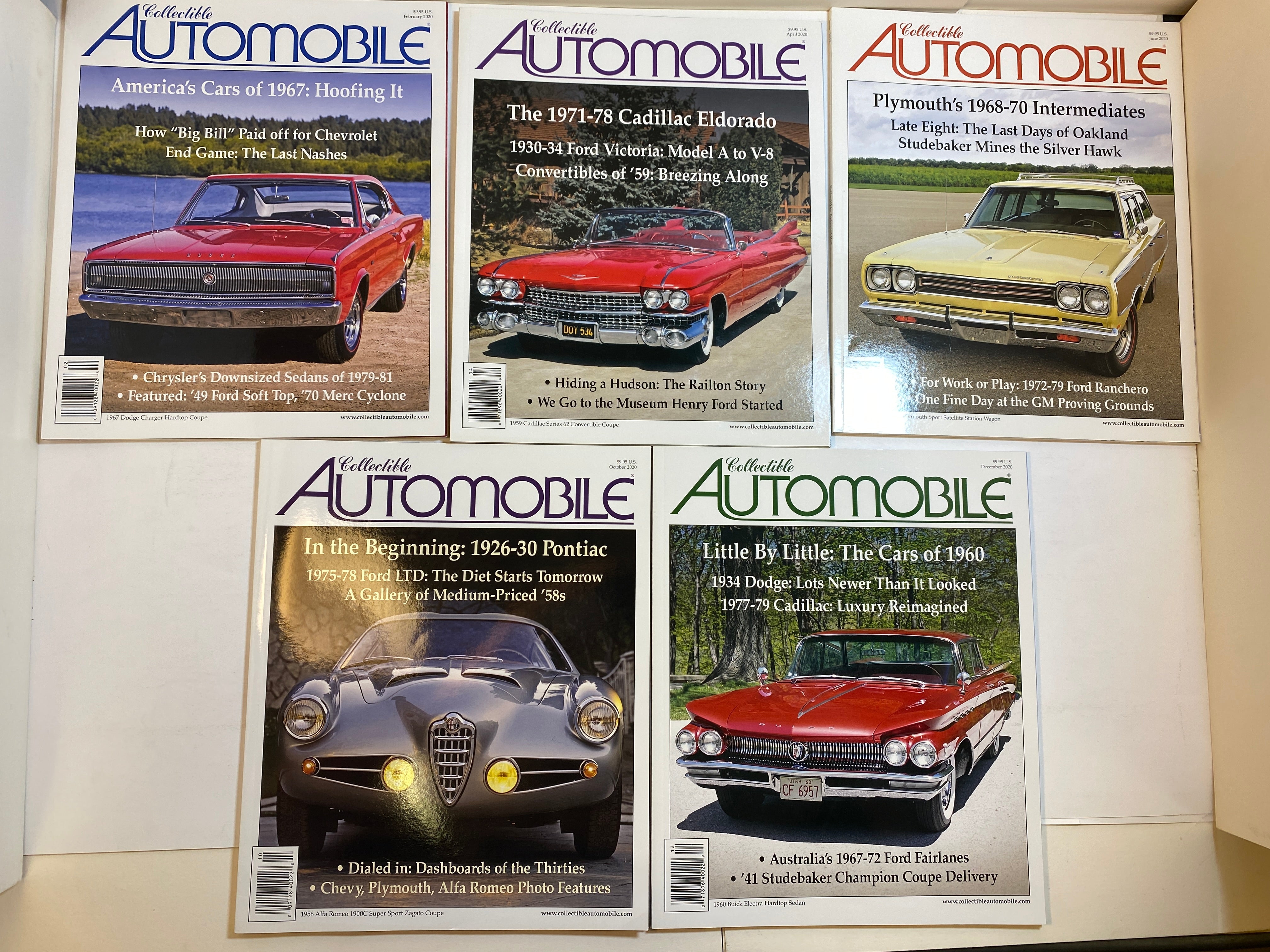 Lot of 14 Collectible Automobile Magazine 2020-2022
