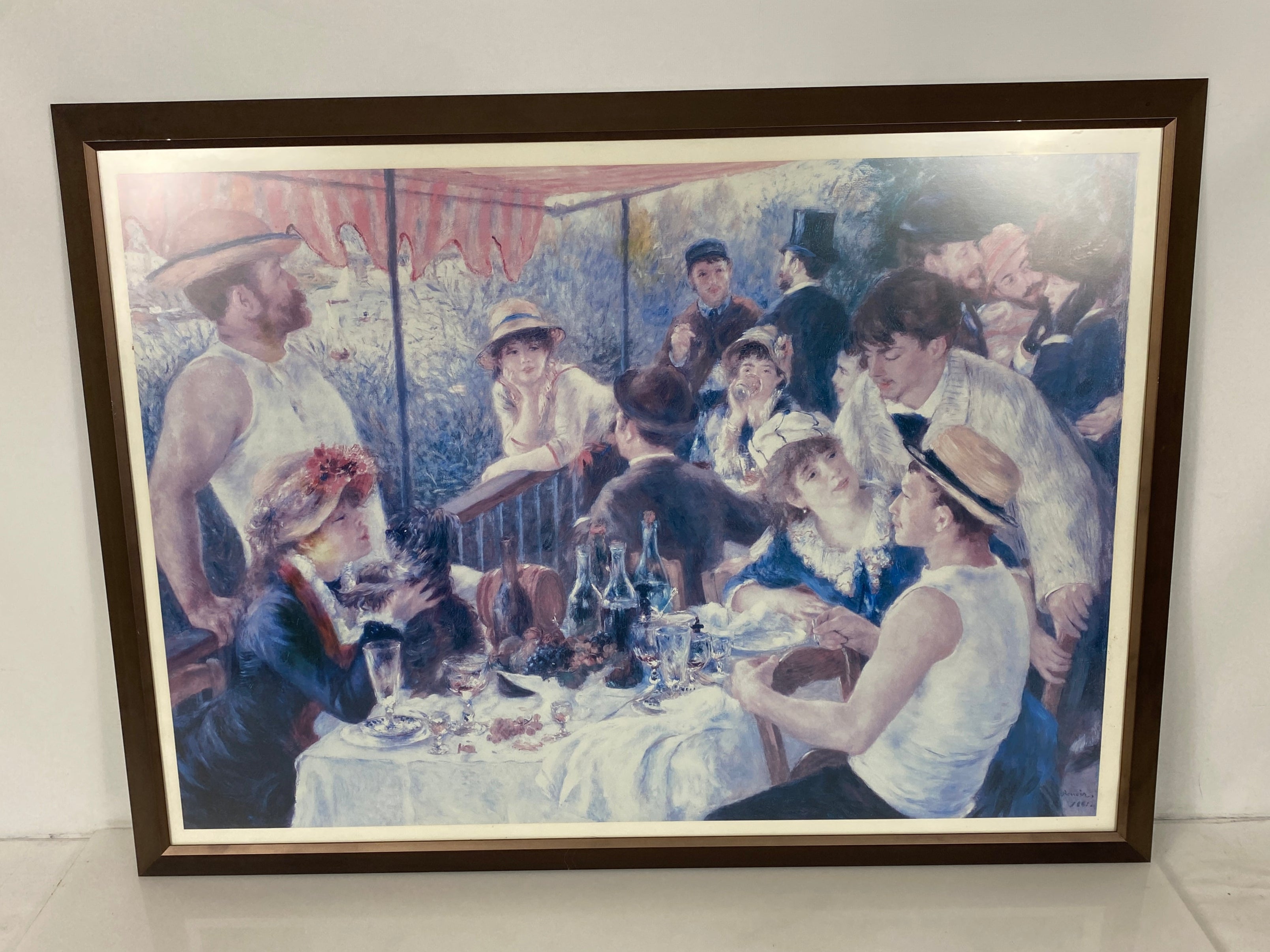 "Family Outing" Painting in Nielsen Black Frame