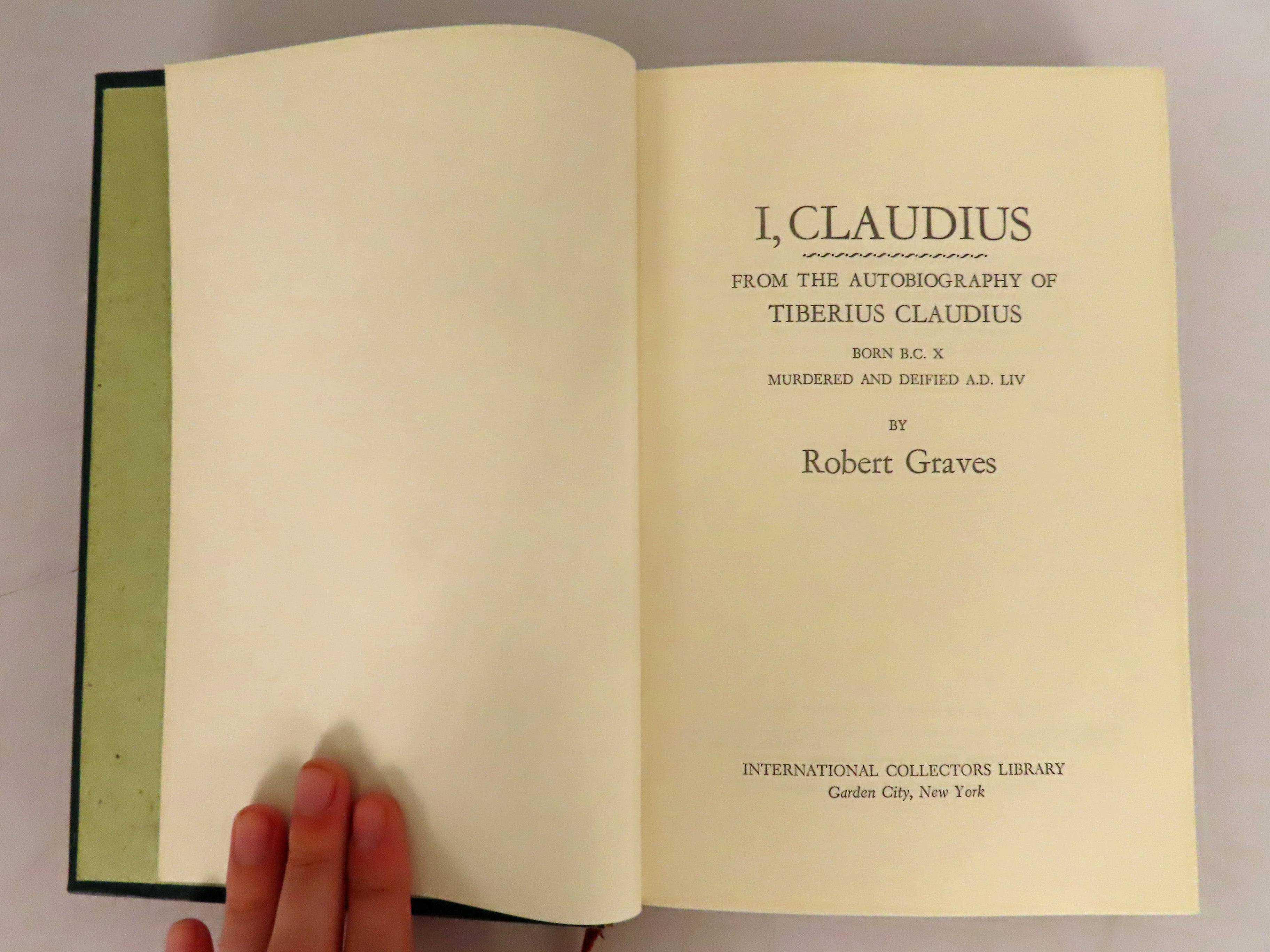 International Collectors Library I, Claudius by Robert Graves 1961