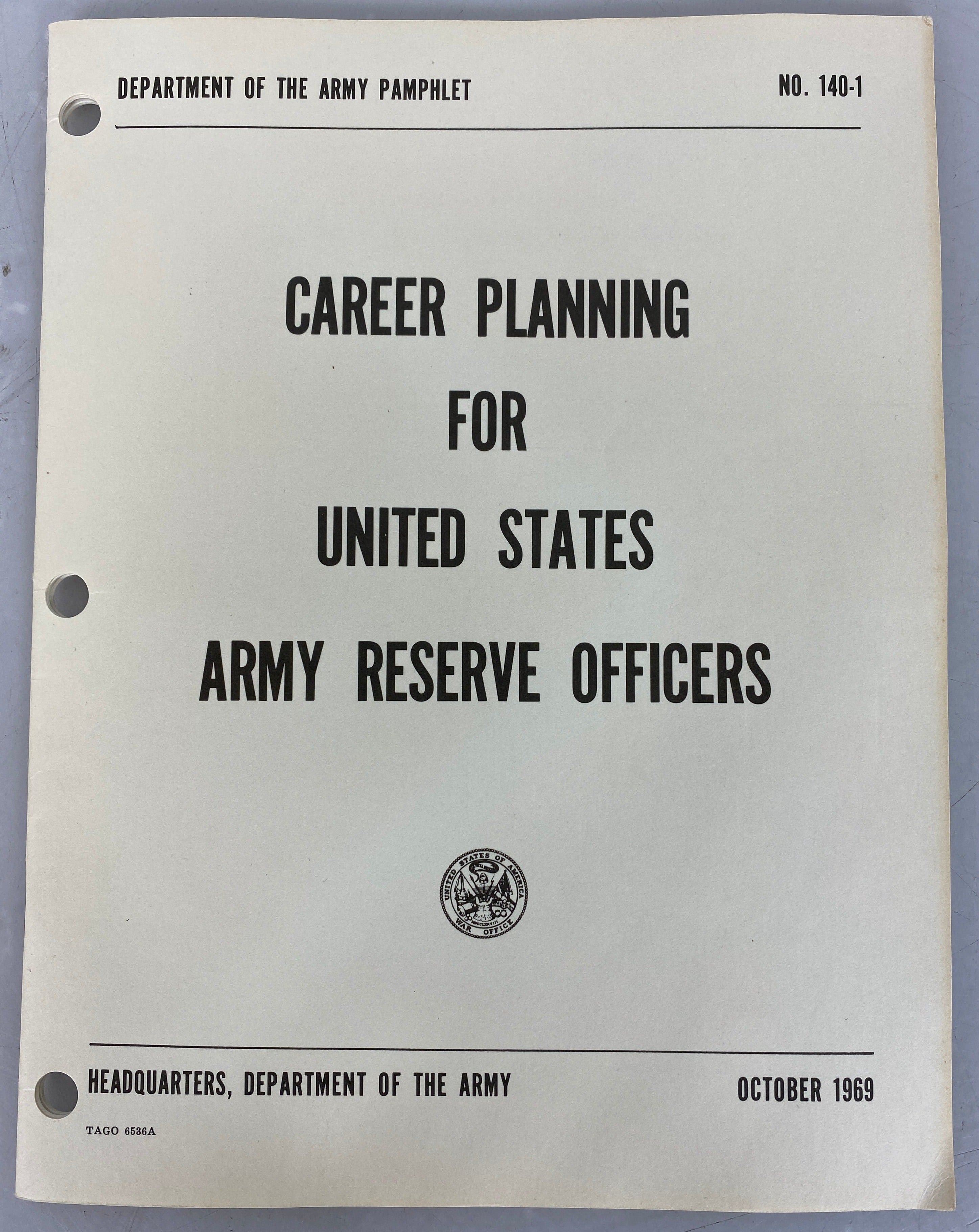 Lot of 4 U.S. Army Reserve Magazines and Career Planning Pamphlet 1969-1970 SC