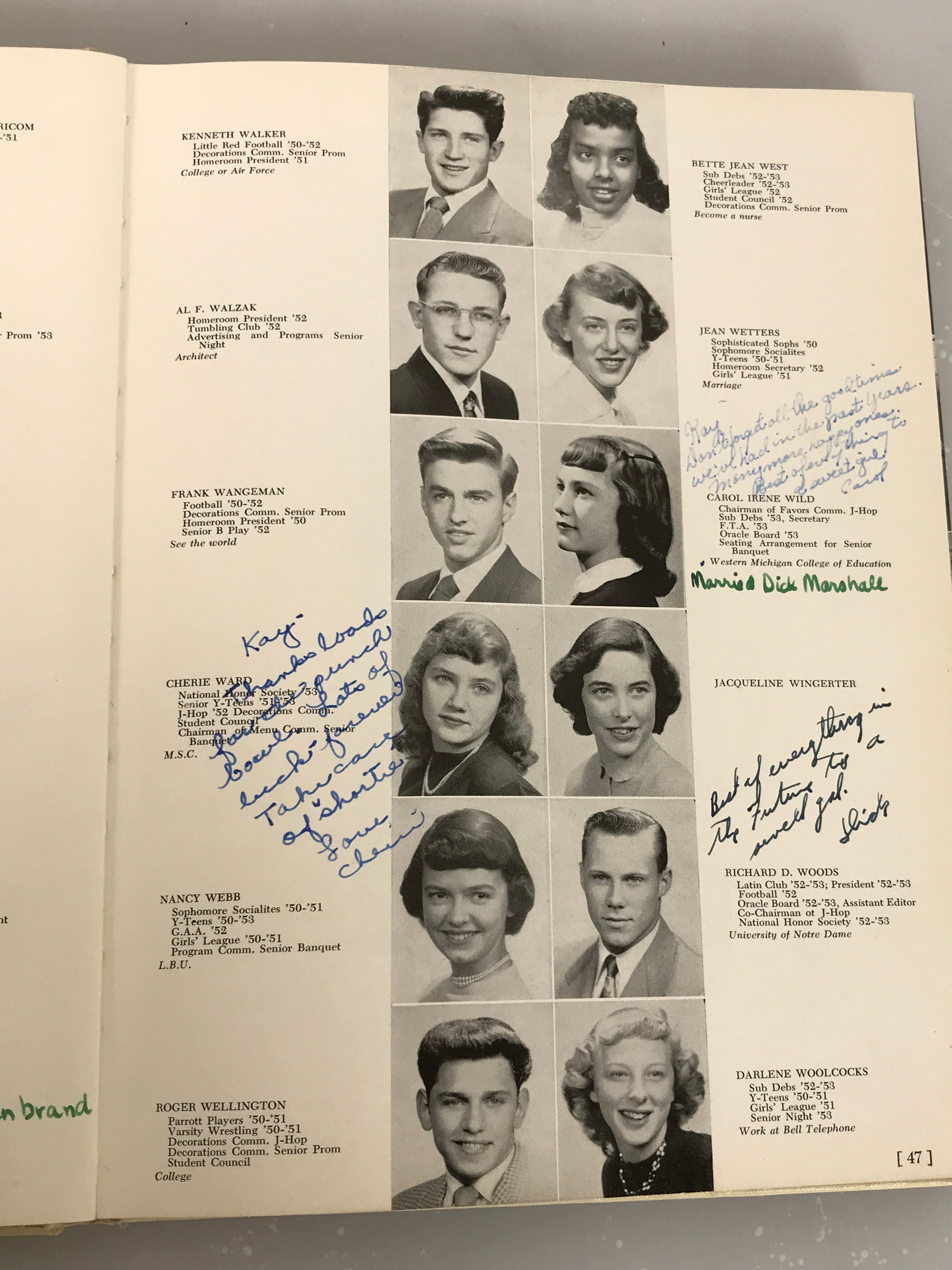 1953 J.W. Sexton High School Yearbook Lansing Michigan HC