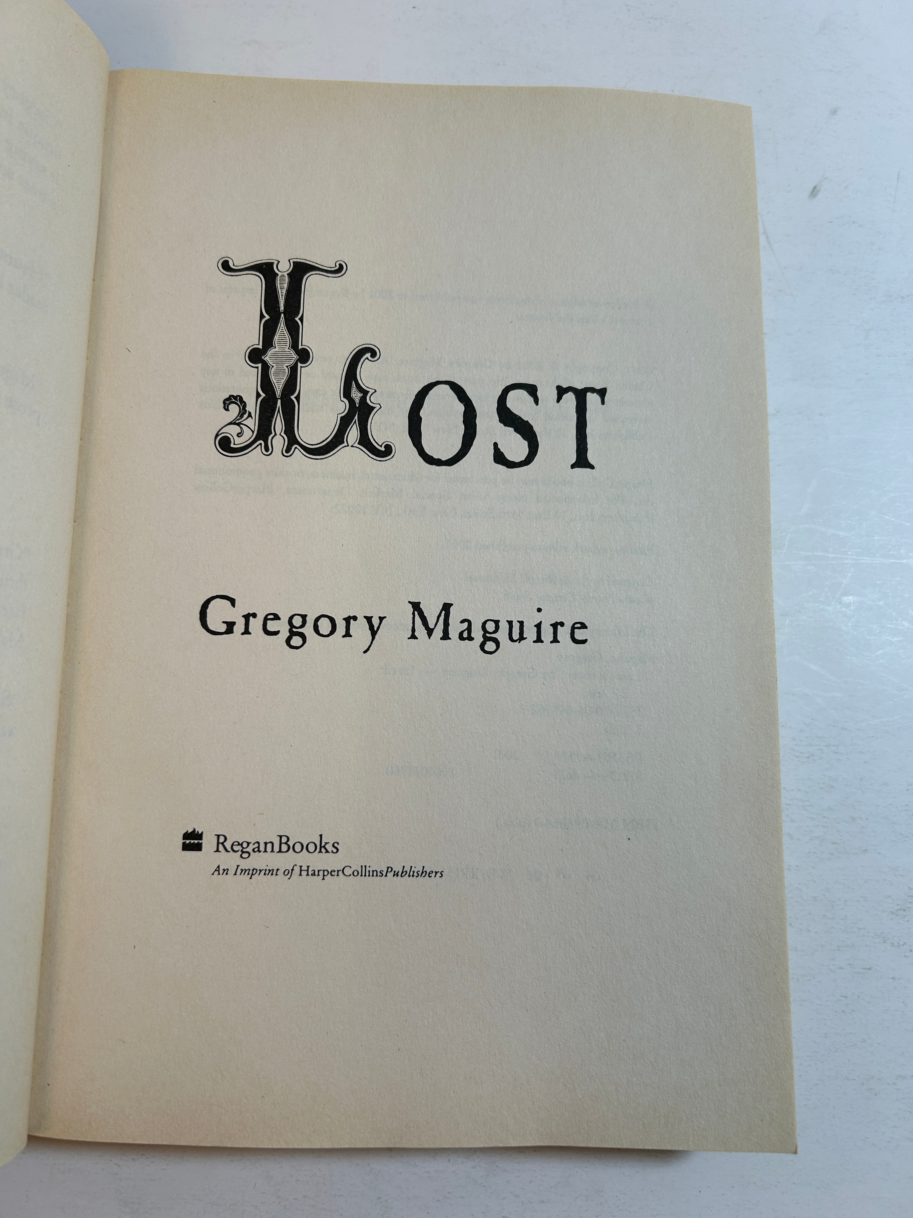 Lot of 3 Gregory Maguire Novels: Lost, Mirror Mirror, & A Lion Among Men SC