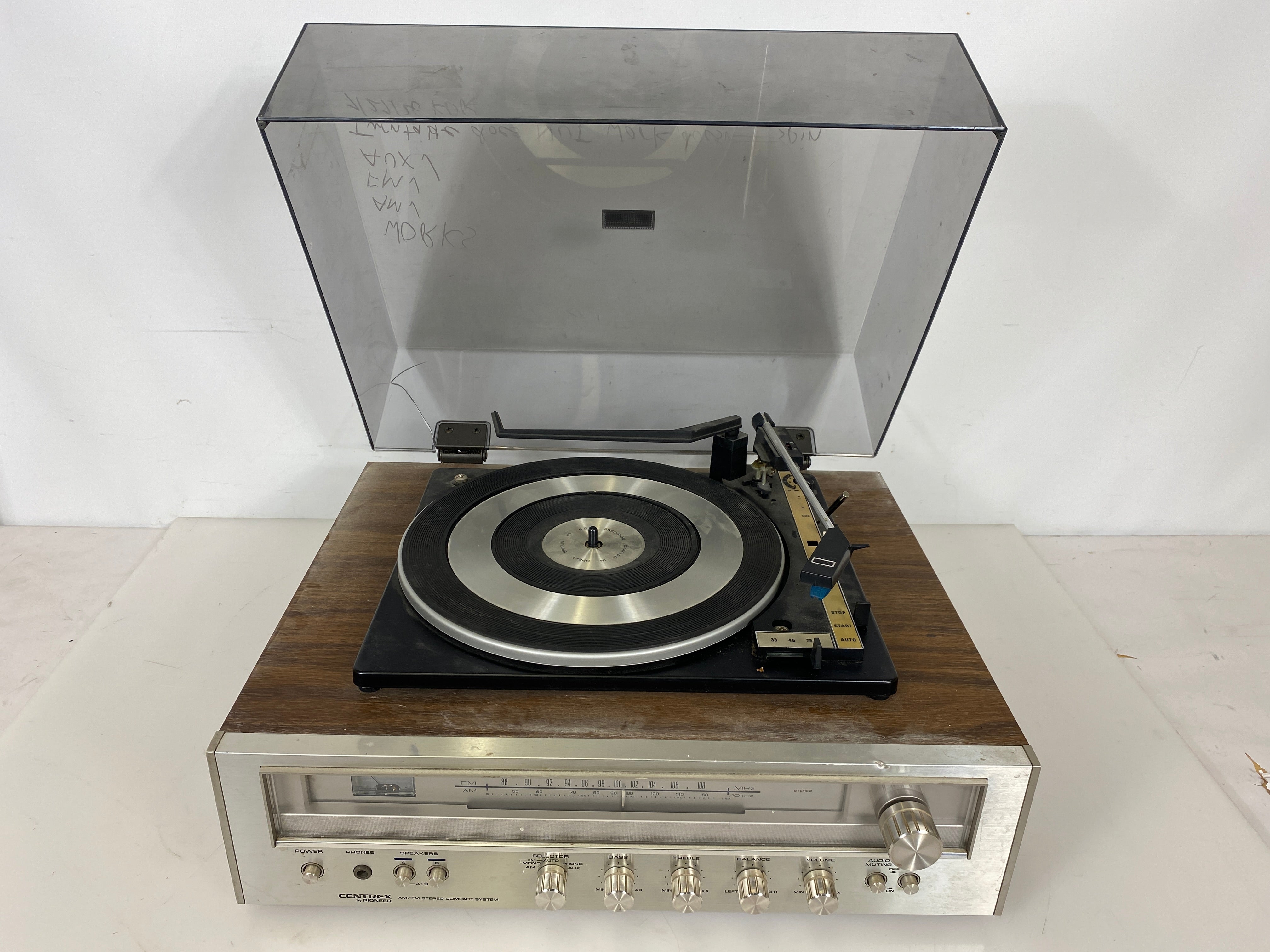 Pioneer Centrex Receiver and Record Player Combo Model AH-711 *Parts*