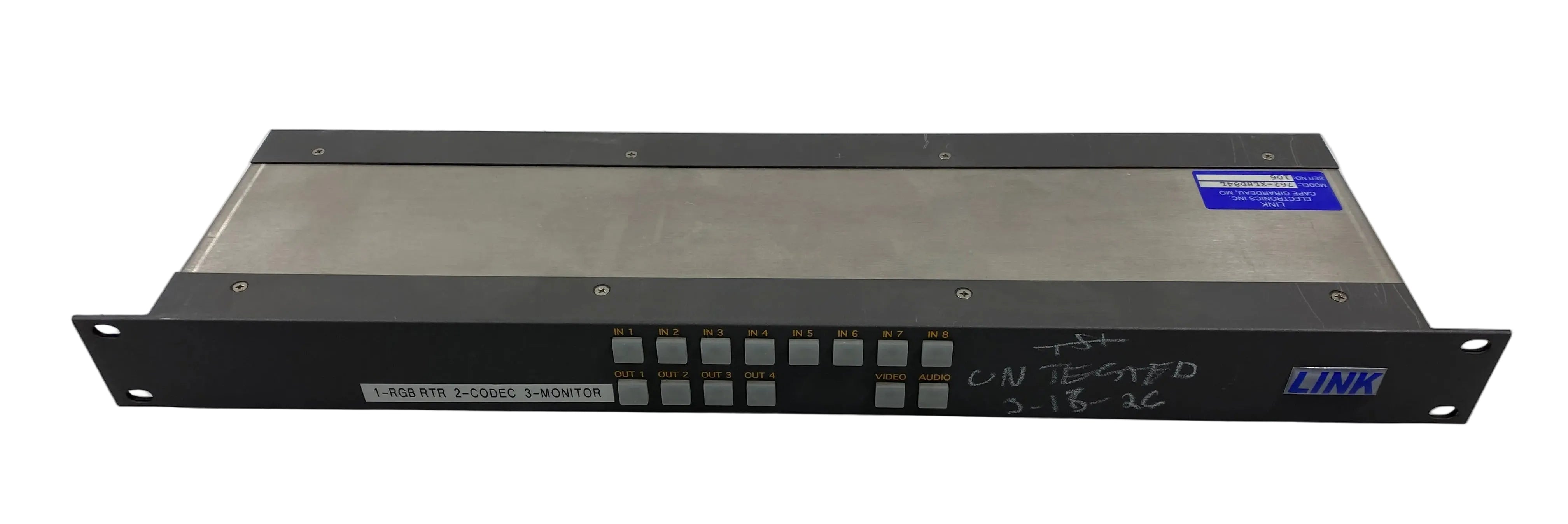 Link Electronics 762-XLHD84L 1-RGB RTR 2-CODEC 3-Monitor *Untested*