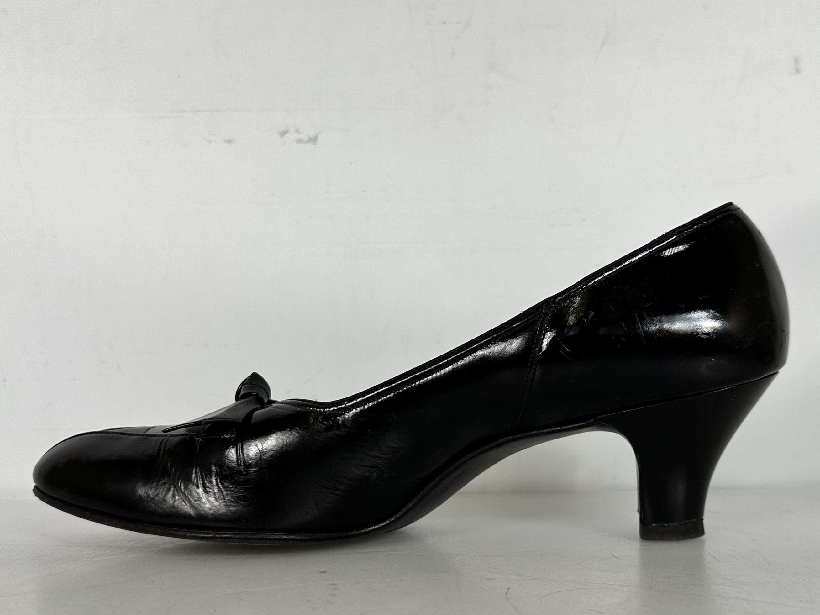 Vintage Black Foot Saver Shoes Women's Size 9 4A