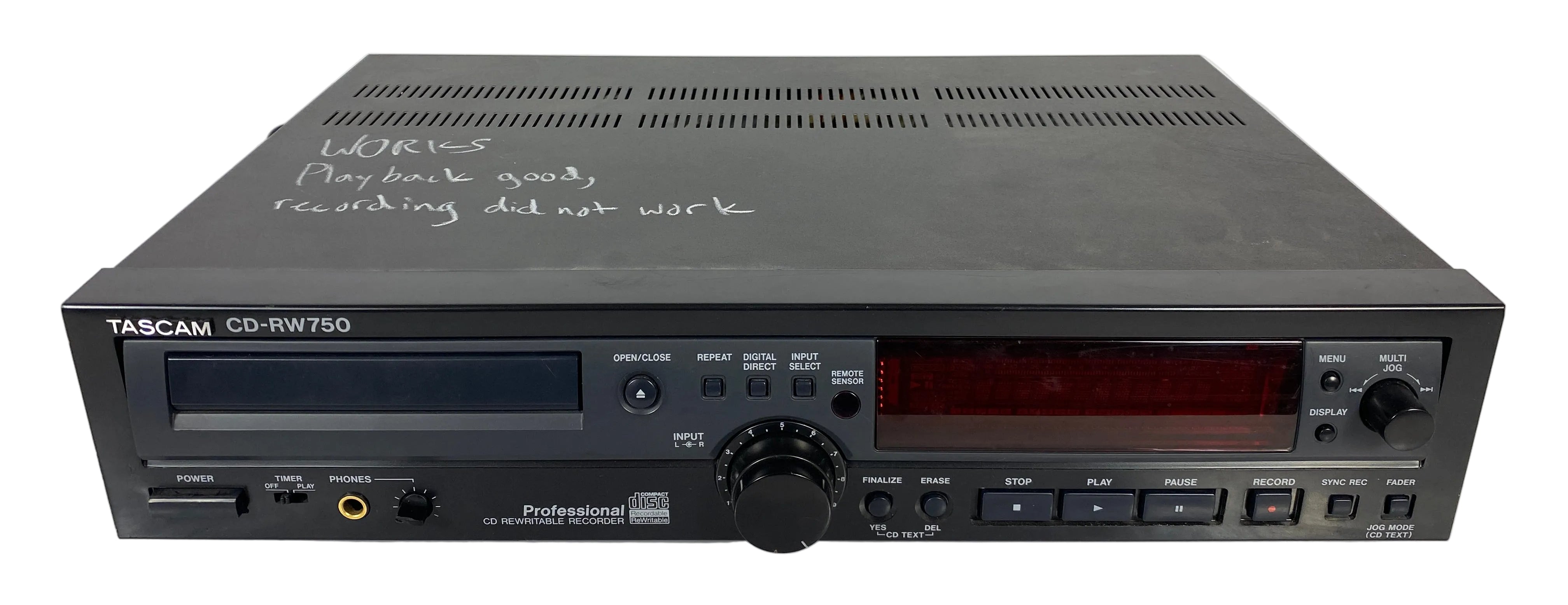 Tascam CD-RW750 CD Recorder