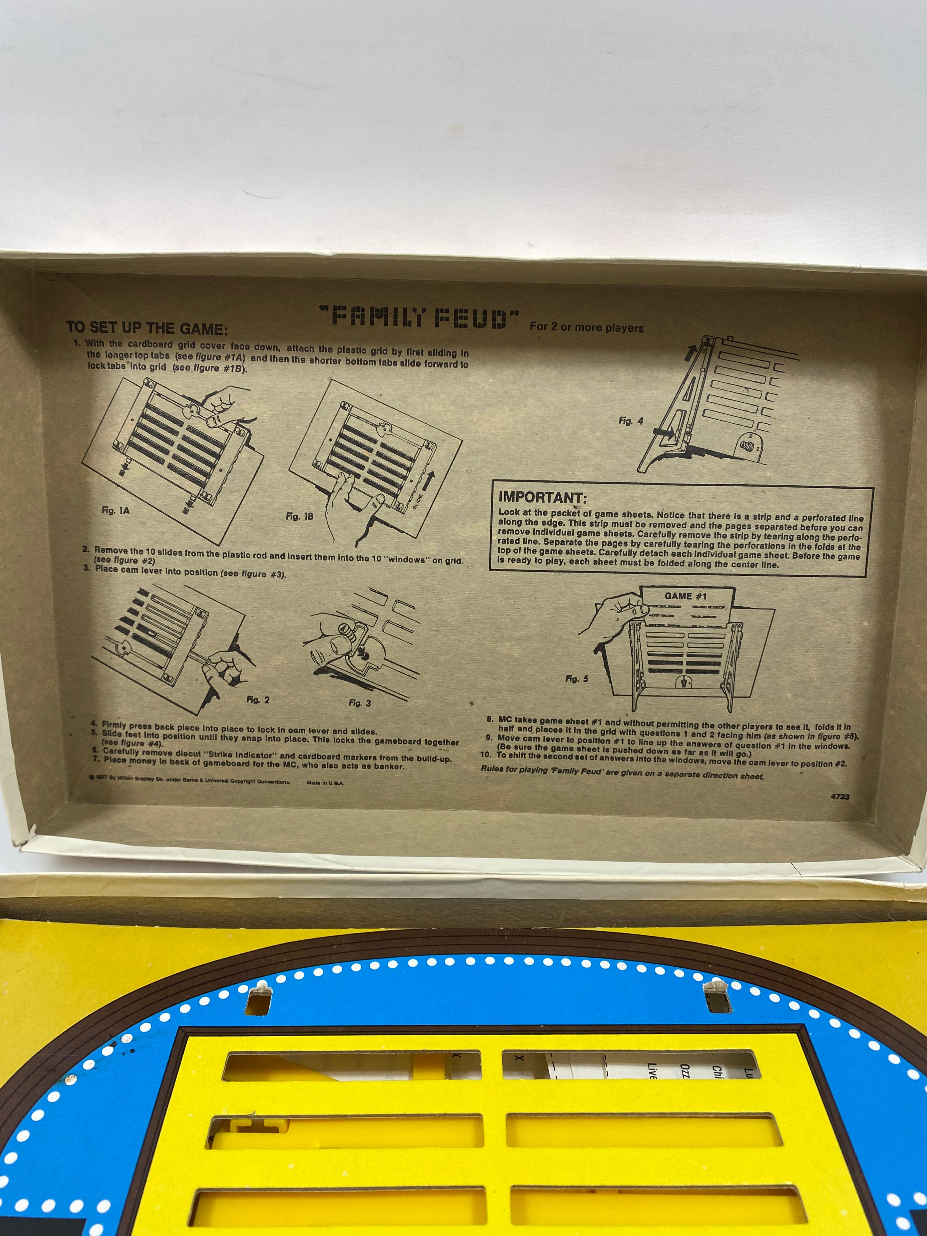 Family Feud 2nd Edition Board Game 1978