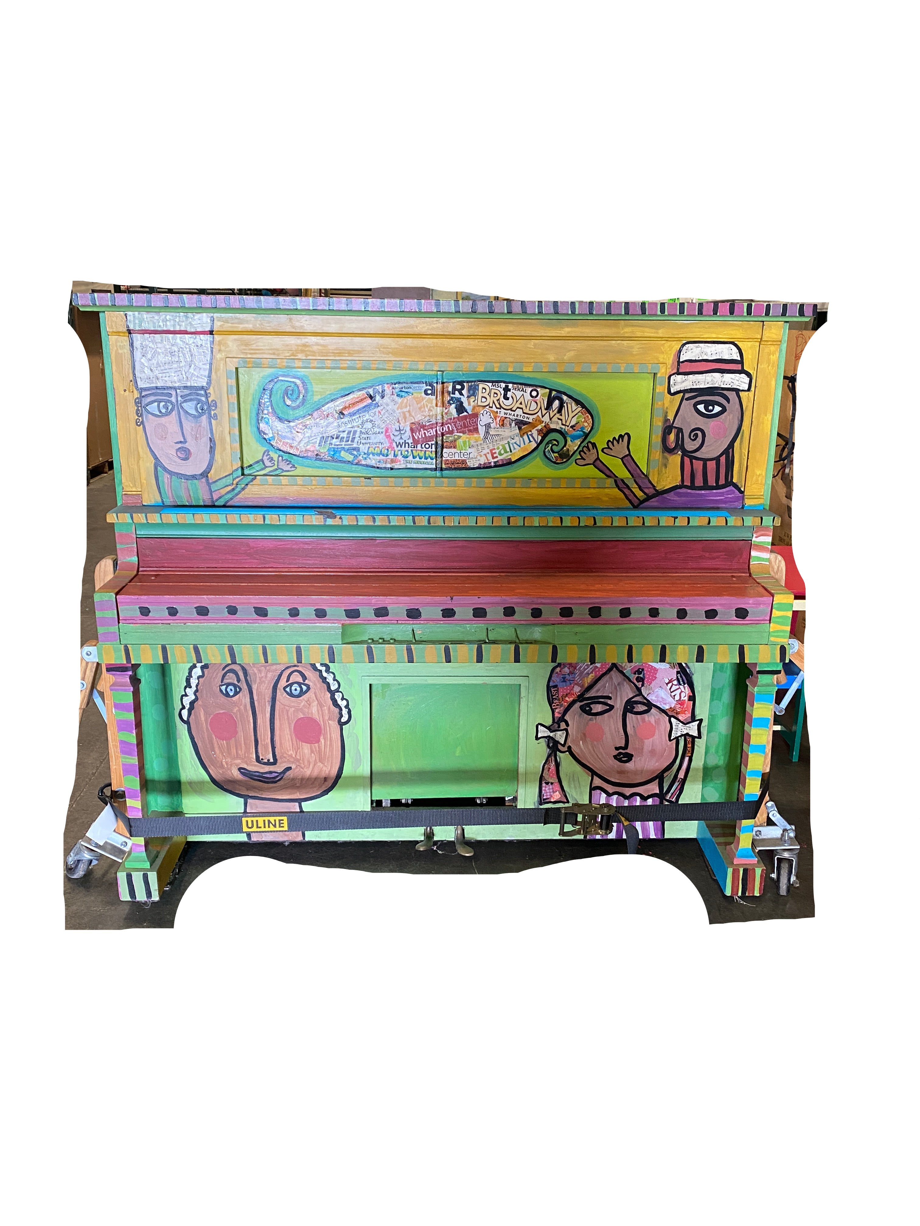 Lauter Painted Player Piano