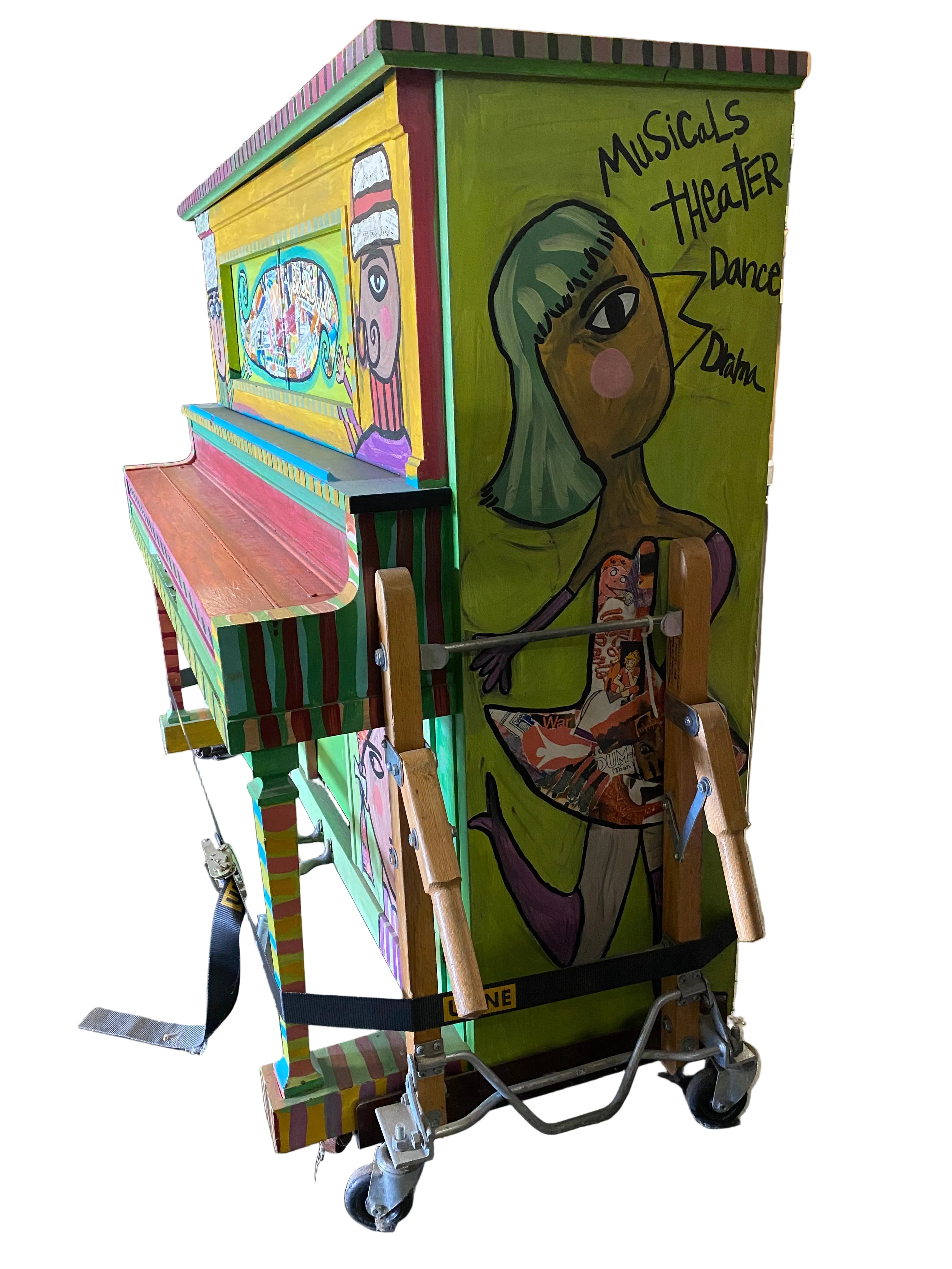 Lauter Painted Player Piano