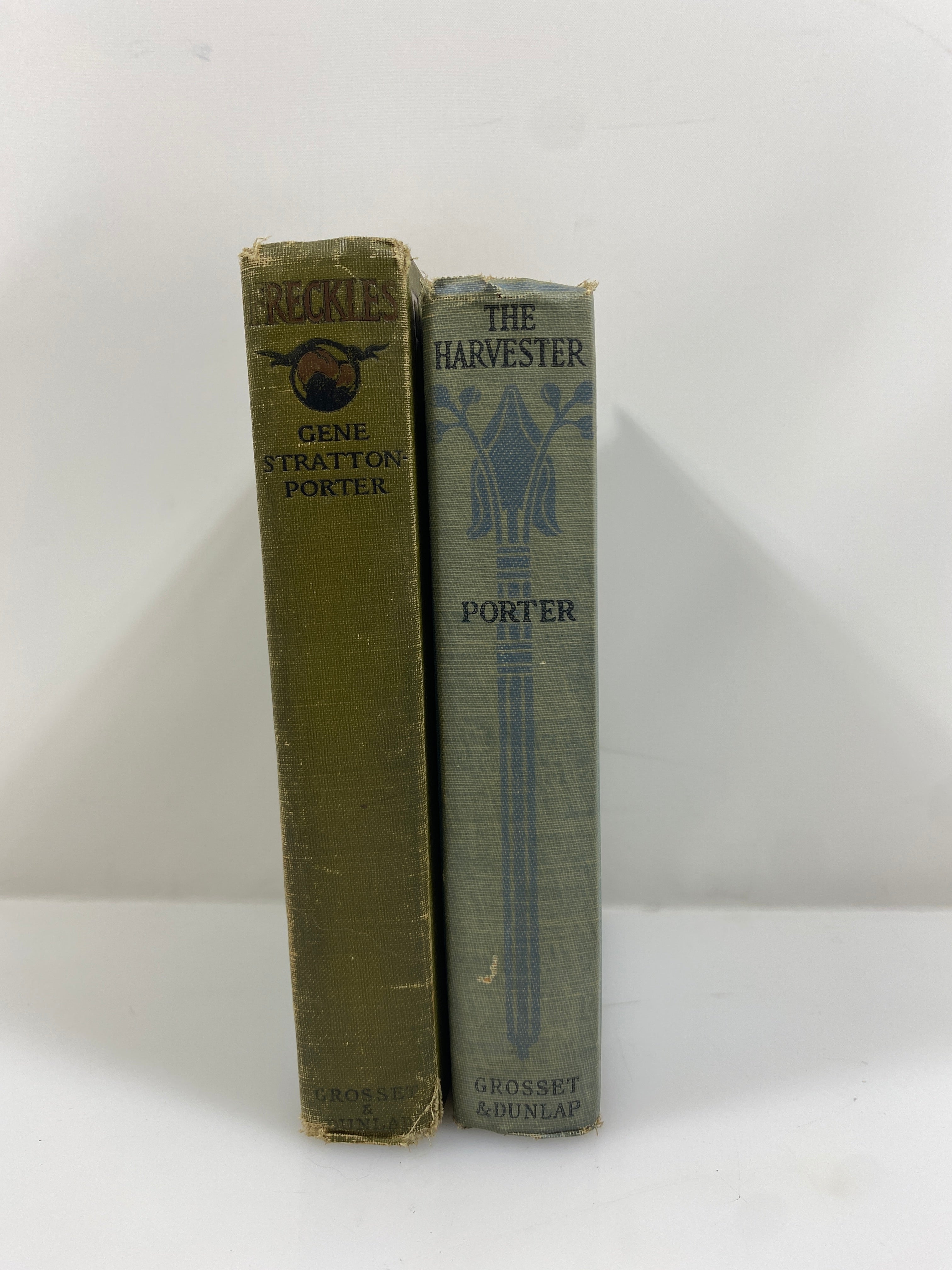 2 Antique Gene Stratton-Porter: Freckles (1904)/The Harvester (1916) HC