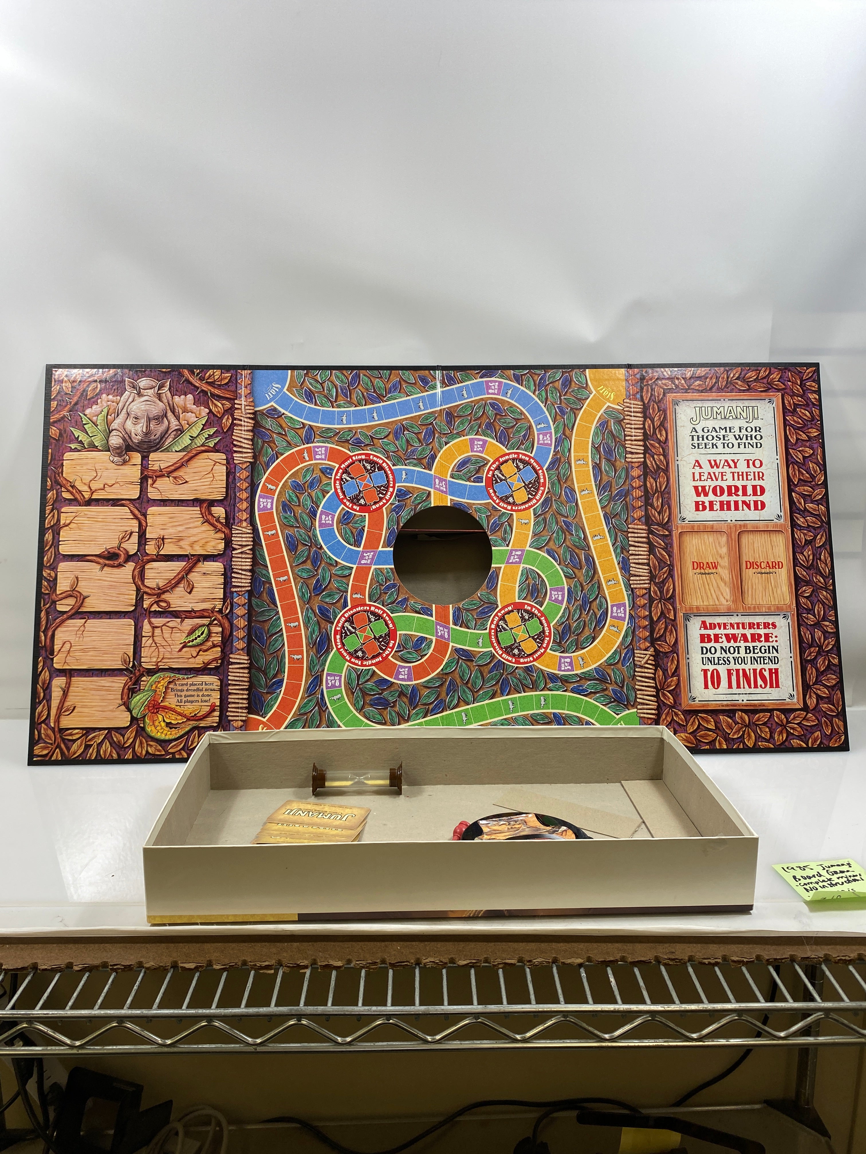 Milton Bradley Jumanji Board Game 1985
