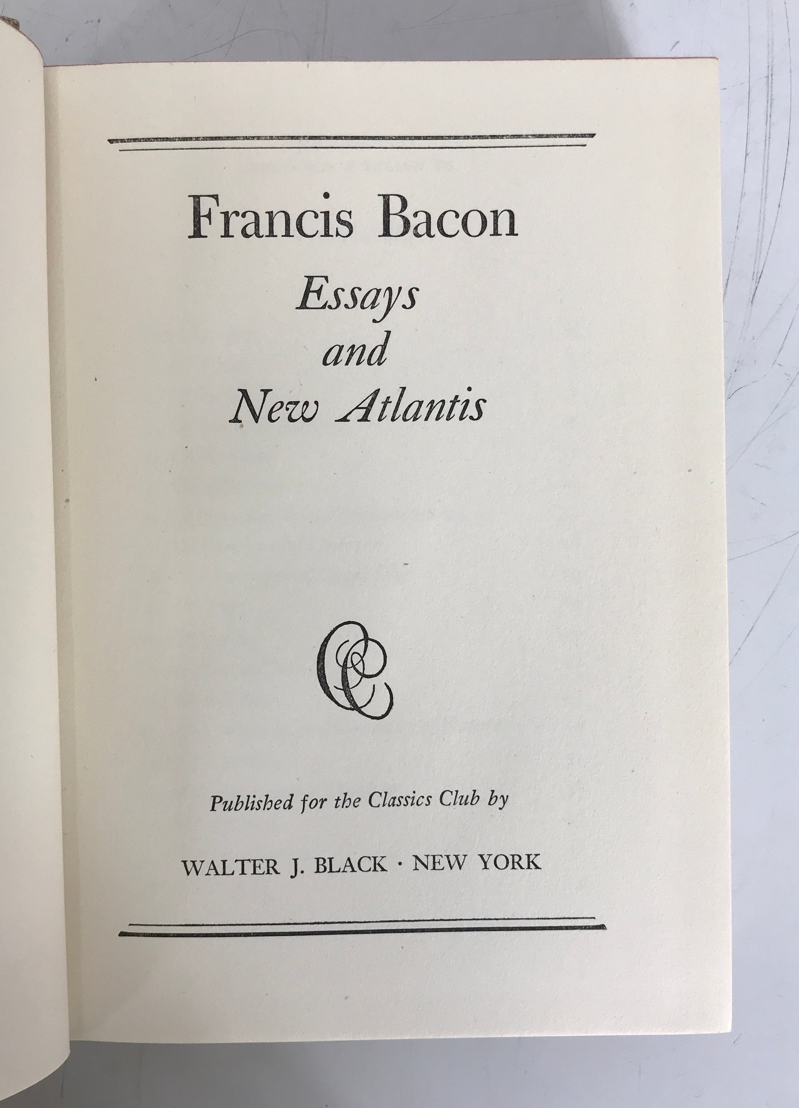 3 Vols The Classics Club: Emerson, Bacon, Montaigne 1941-1943 Vintage HC