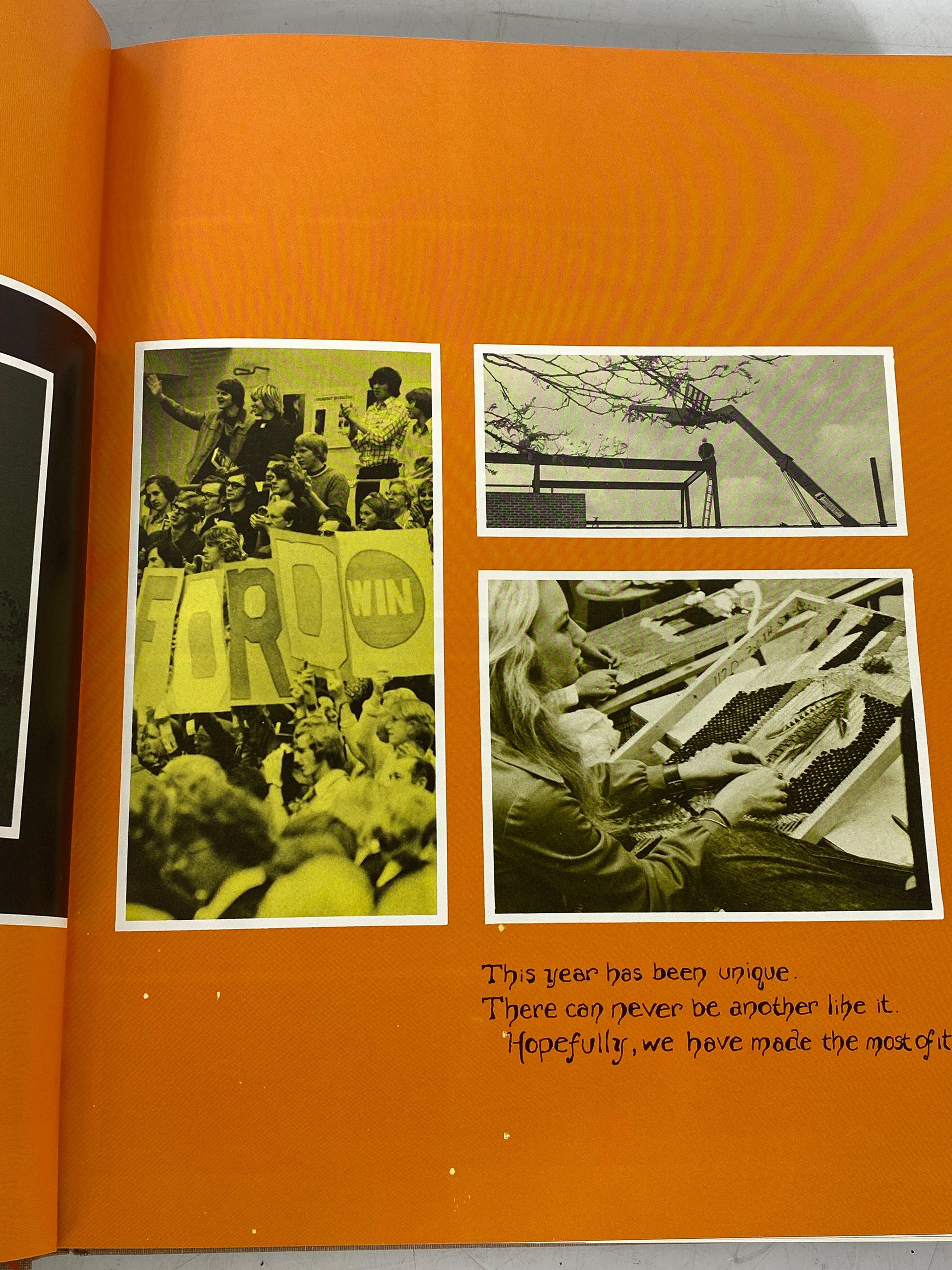 1975 "Embers" Grand Rapids Christian High School Yearbook Grand Rapids, MI HC