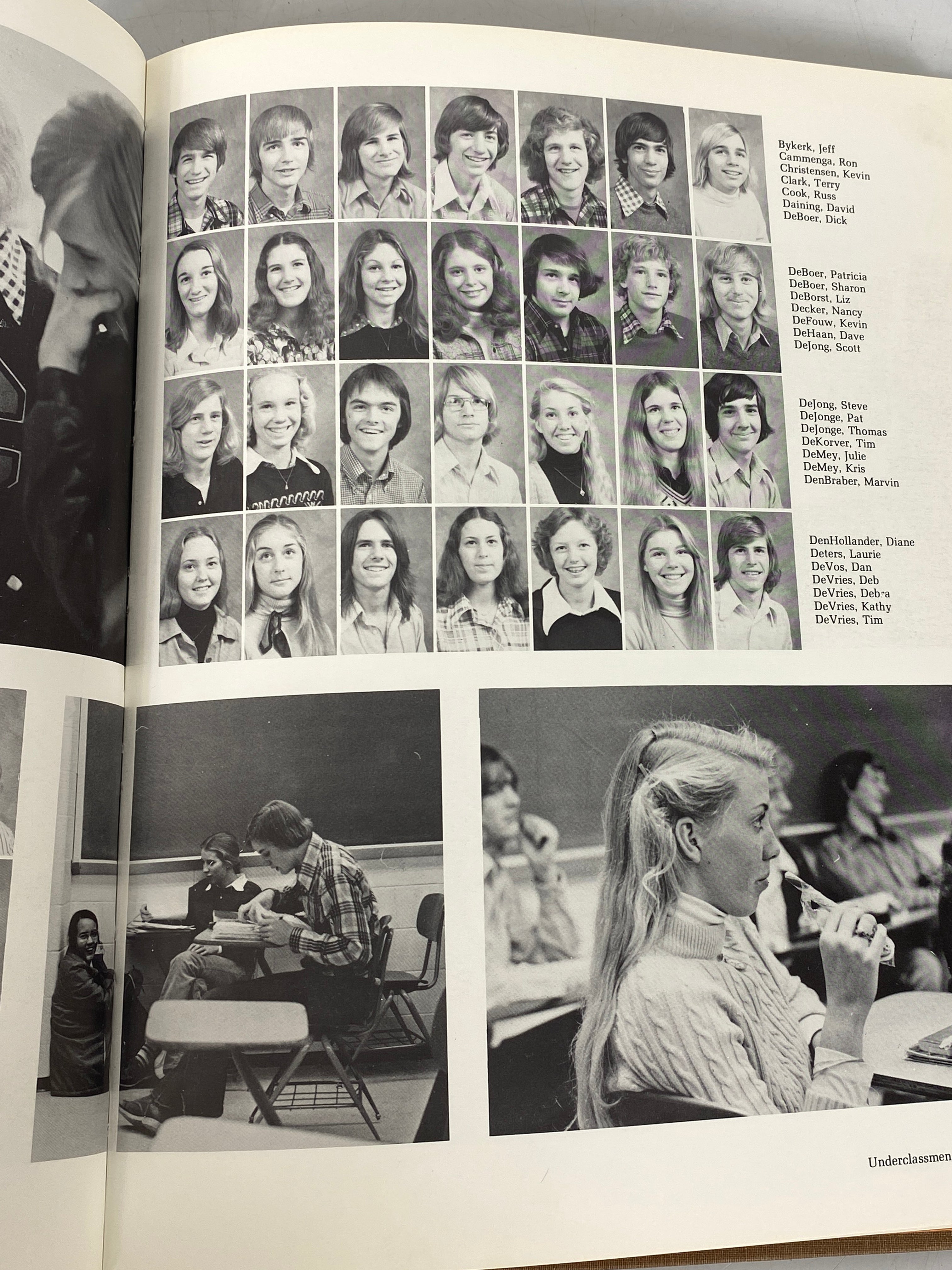 1975 "Embers" Grand Rapids Christian High School Yearbook Grand Rapids, MI HC