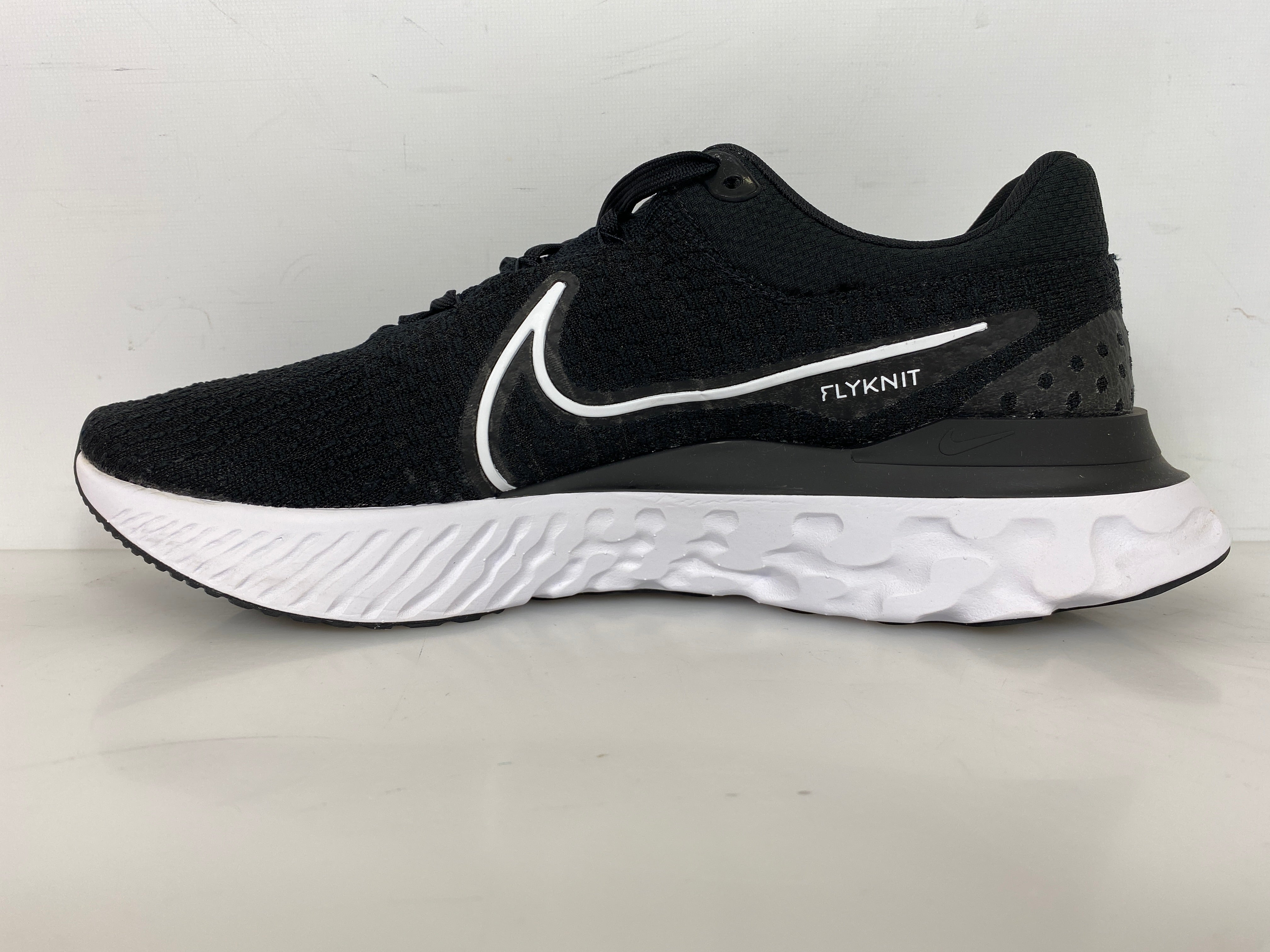 Nike Black React Infinity Run Flyknit 3 TB Promo Running Shoes Men's Size 13