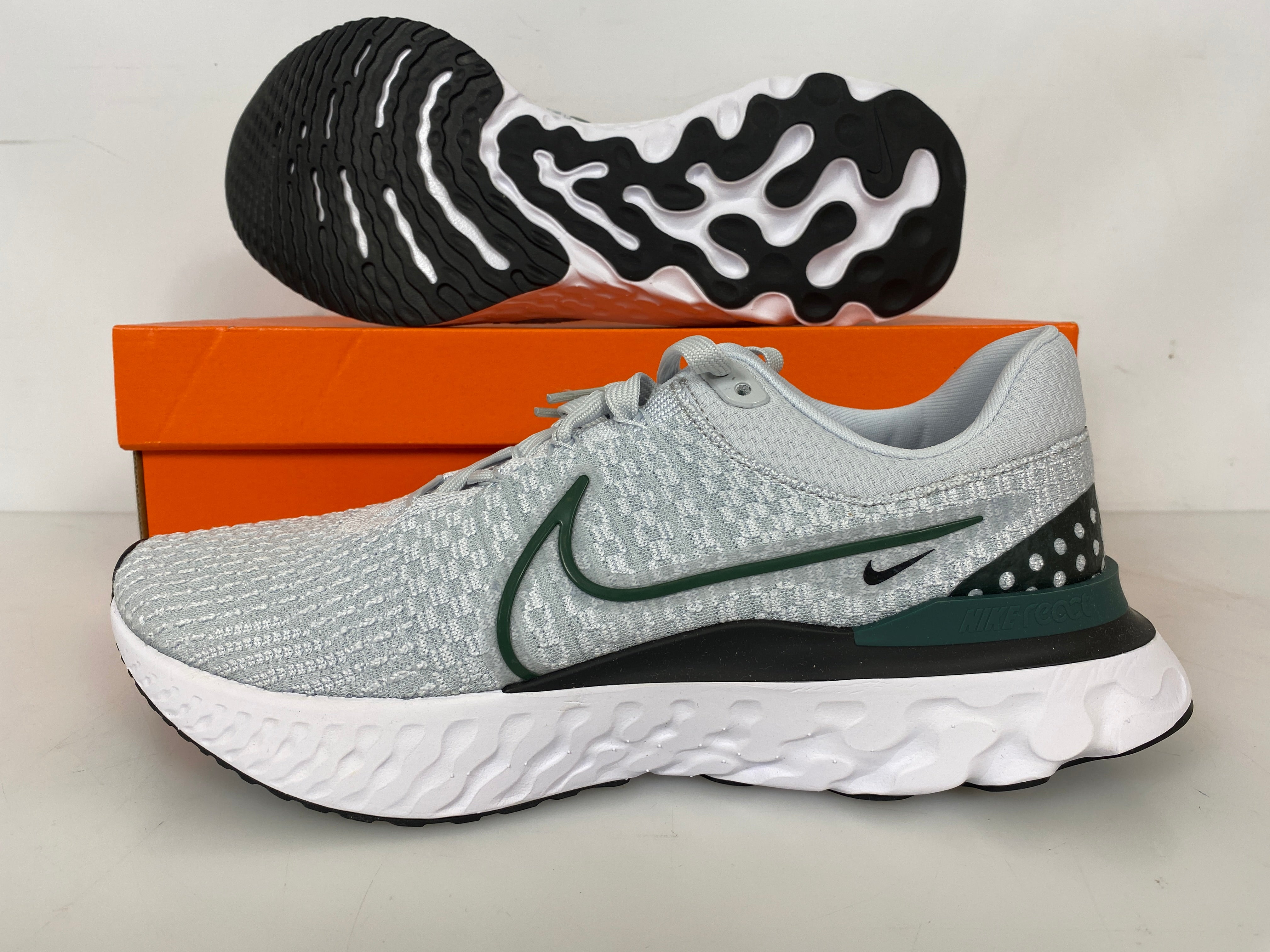 Nike White React Infinity Run Flyknit 3 TB Promo Running Shoes Men's Size 14