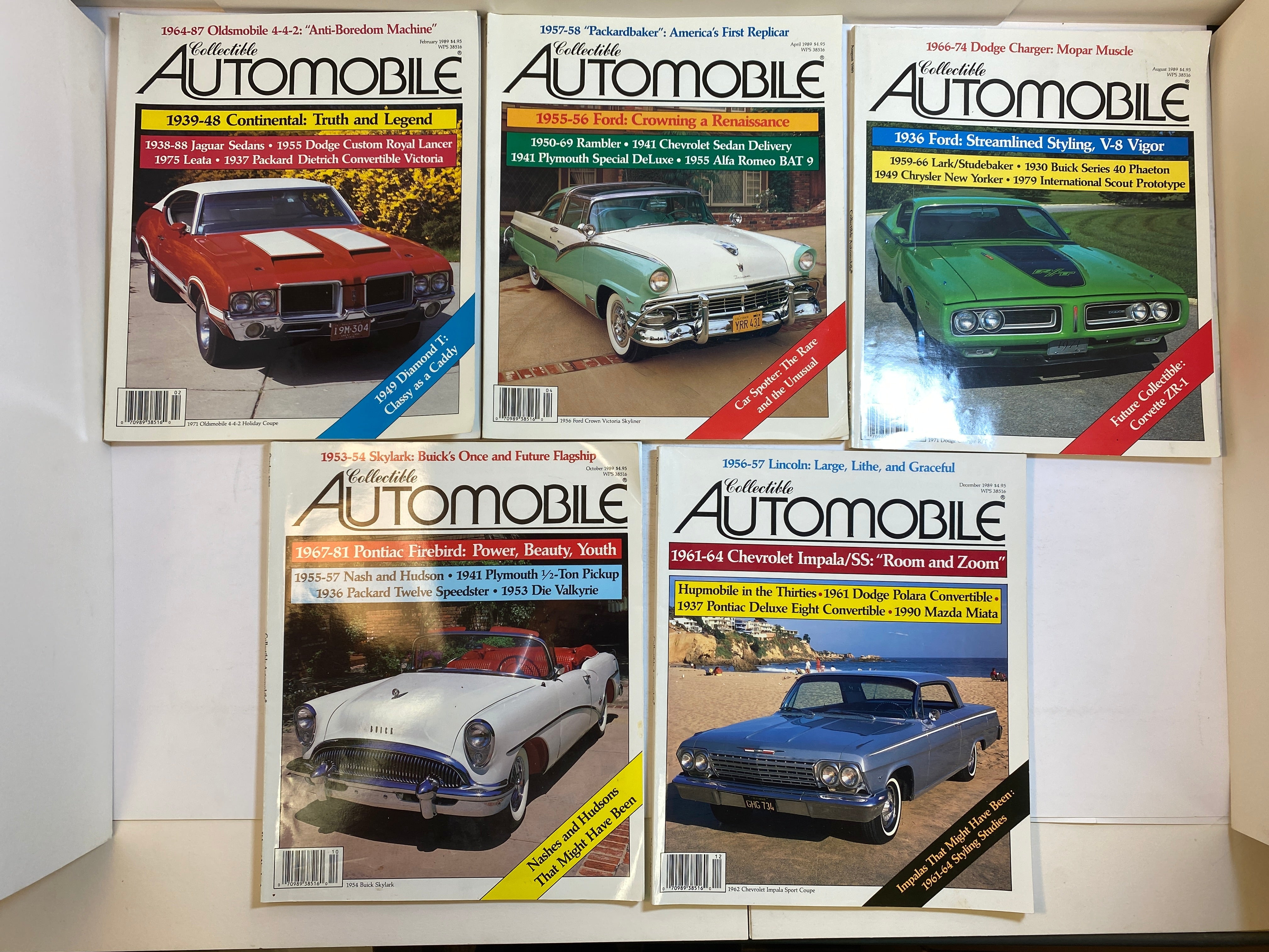 Lot of 11 Collectible Automobile Magazines 1989-1990