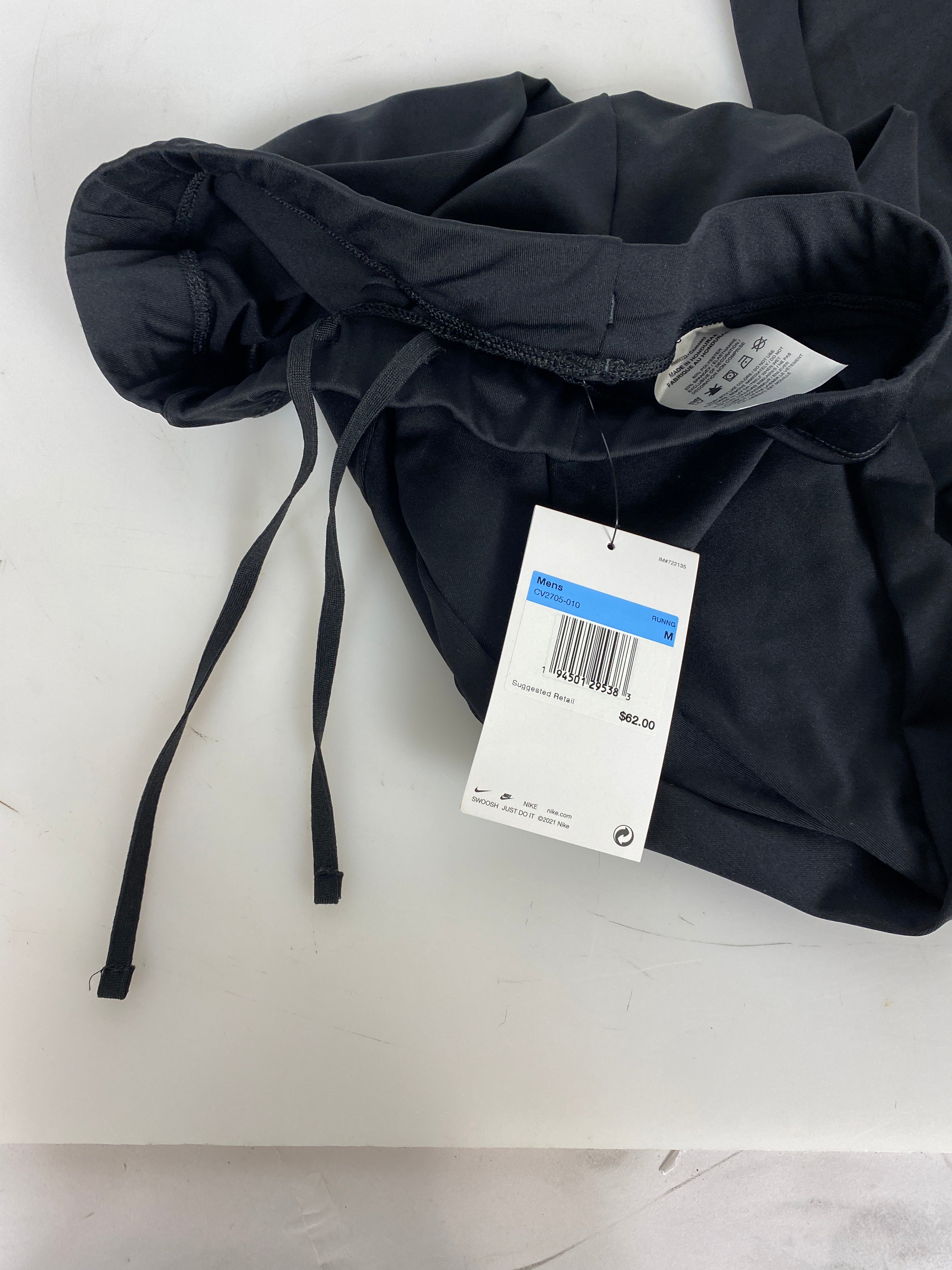 Nike Mens Black Running Pants M *New*