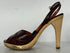 Vintage Dark Brown Nina Slingback Shoes Women's Size 6.5M